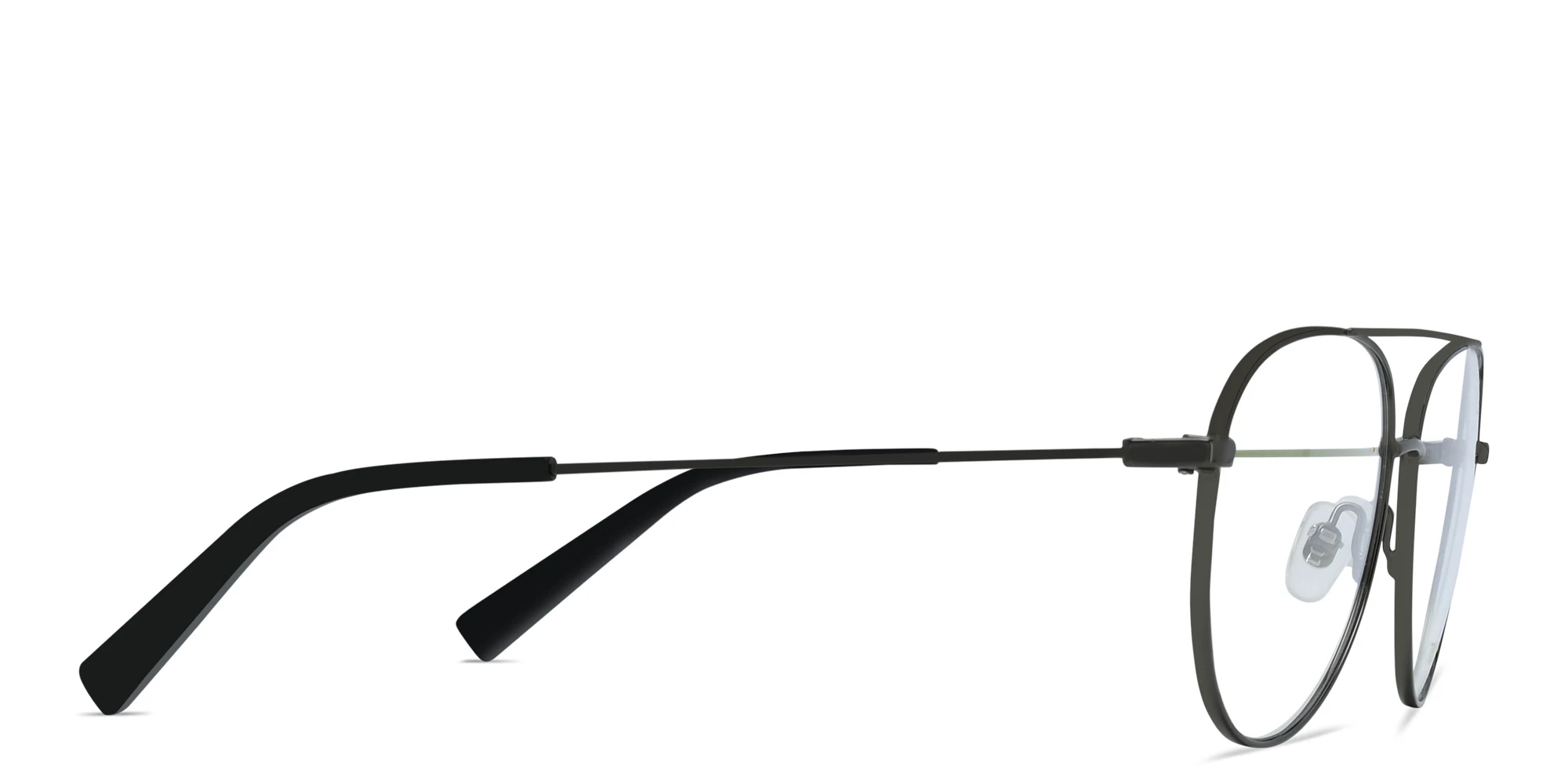 Shop EYE'M Unisex Wide Aviator Eyeglasses in Gunmetal online.