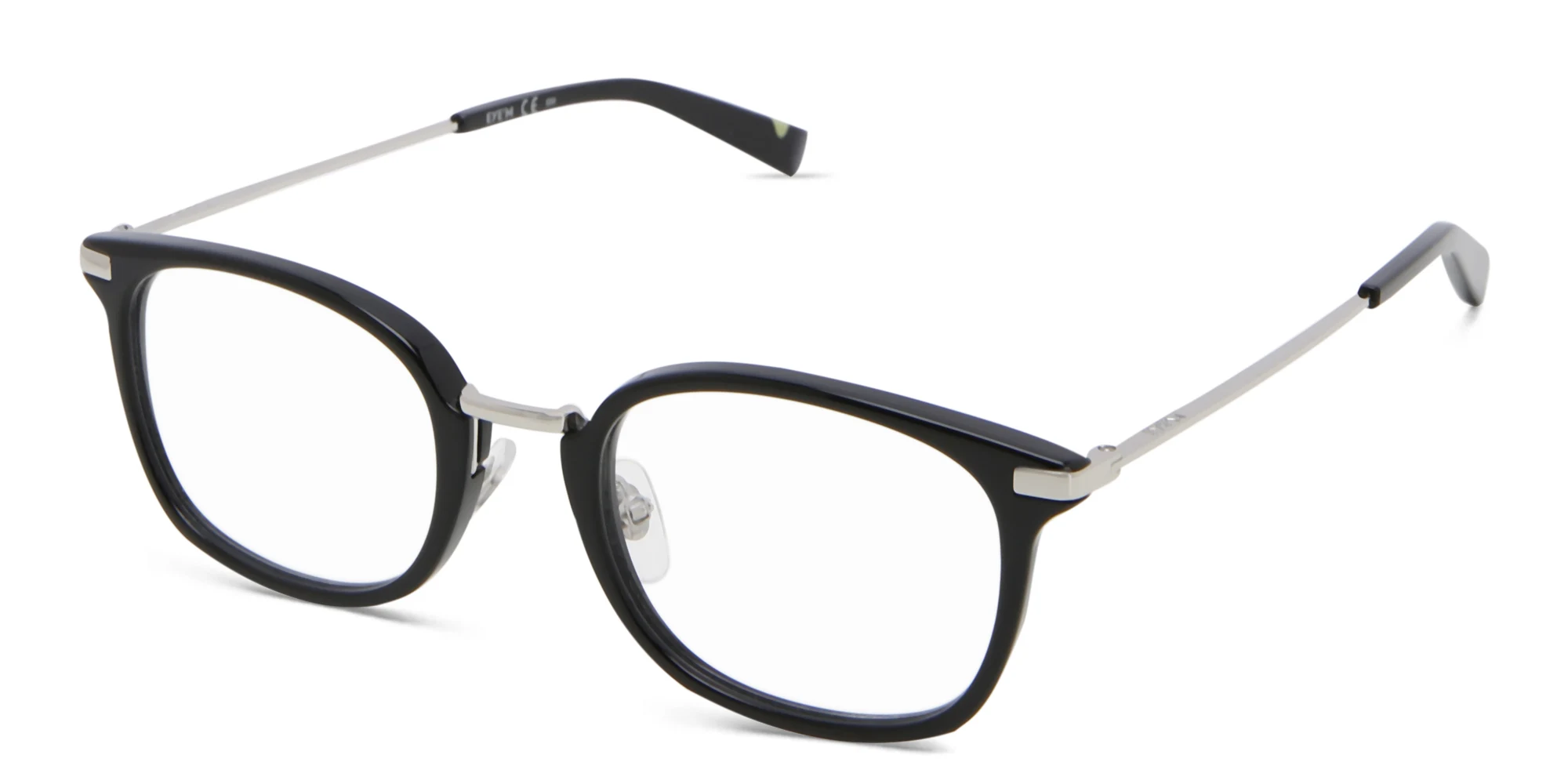 Shop EYE'M Unisex Square Eyeglasses in Black online.