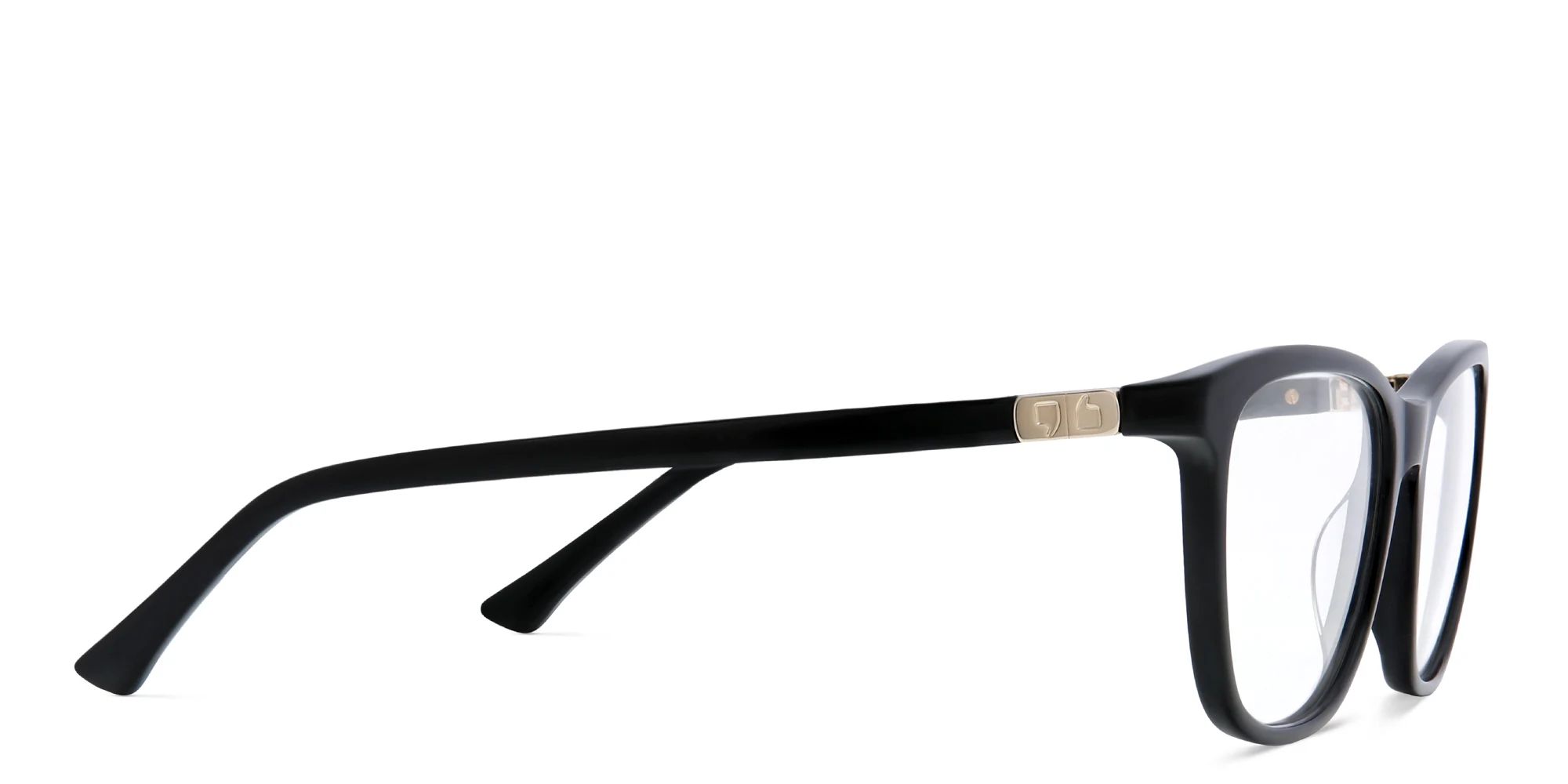 Shop EYE'M Square Eyeglasses in Black online.