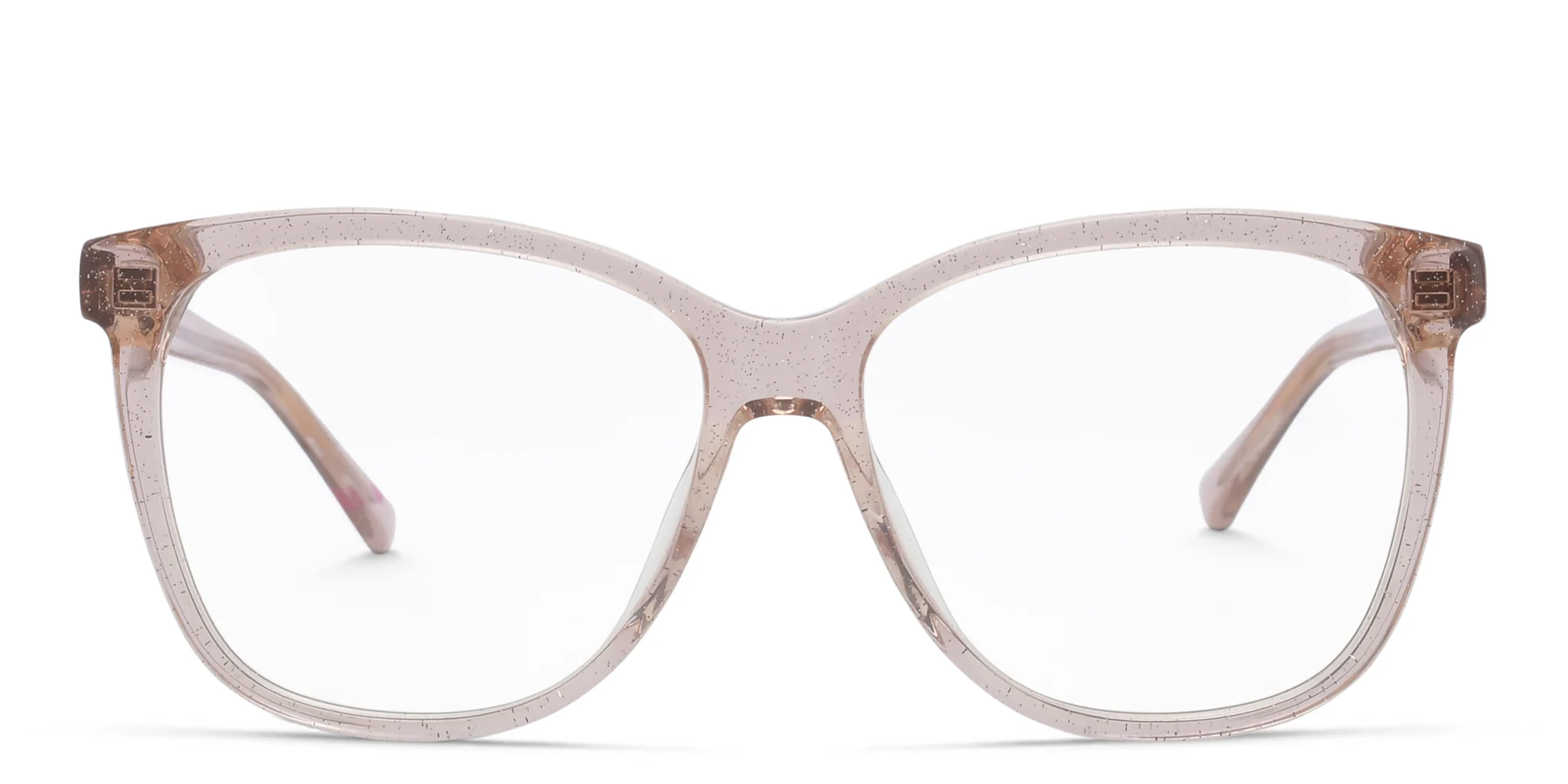 Shop EYE'M Square Eyeglasses in Nude online.