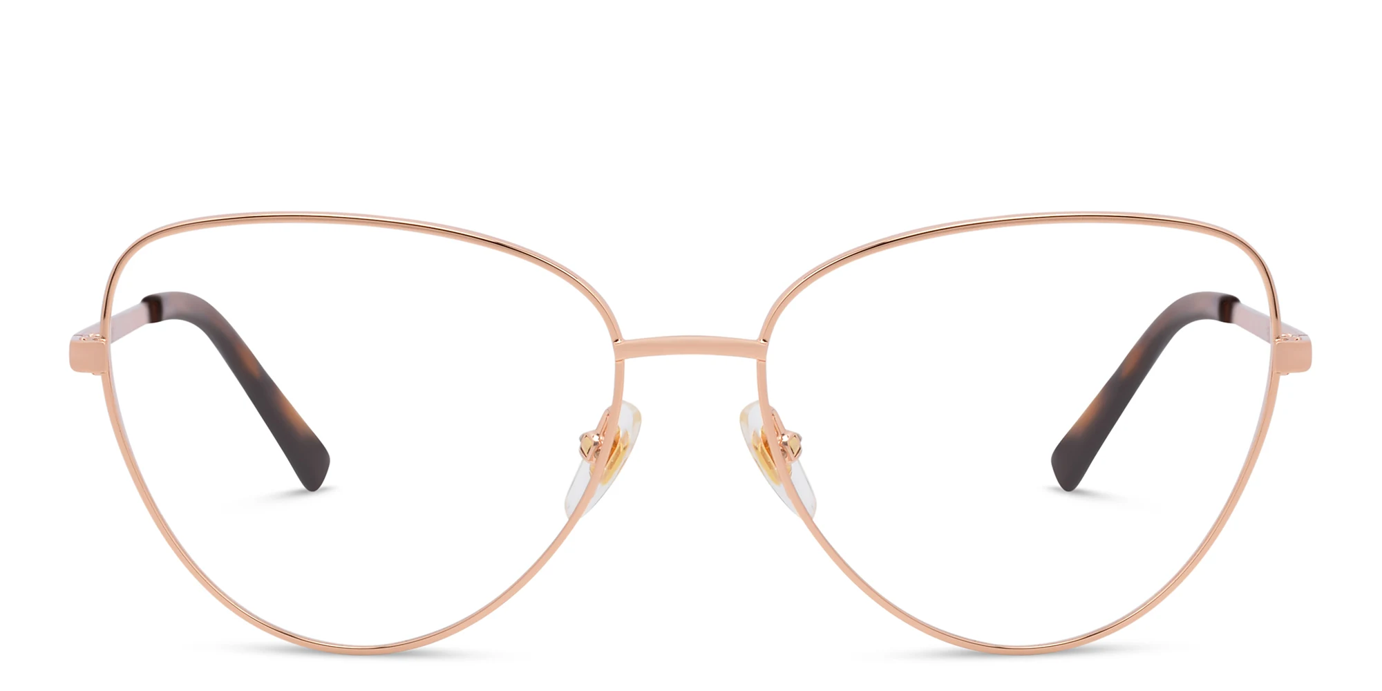 Shop EYE'M Cat Eye Eyeglasses in Rose Gold online.