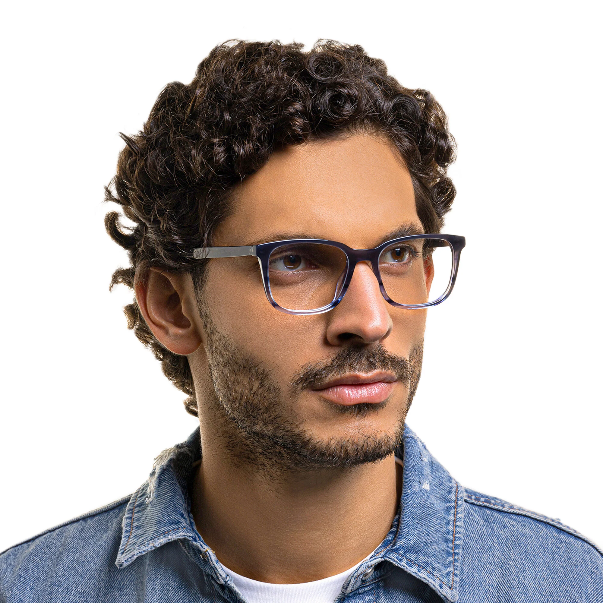 تسوق نظارة طبية مربعة EYE'M بلون أزرق أونلاين.