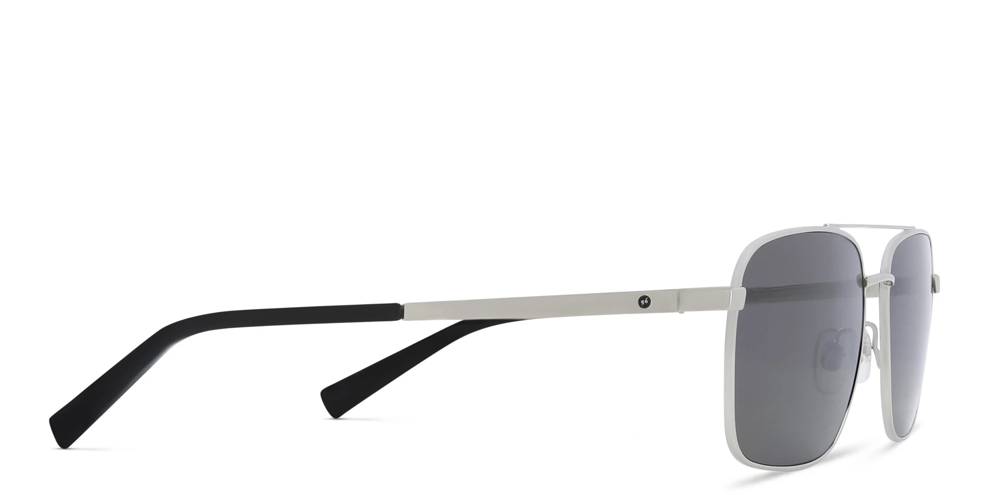 تسوق نظارة شمسية بإطار مربع EYE'M بلون فضي أونلاين.