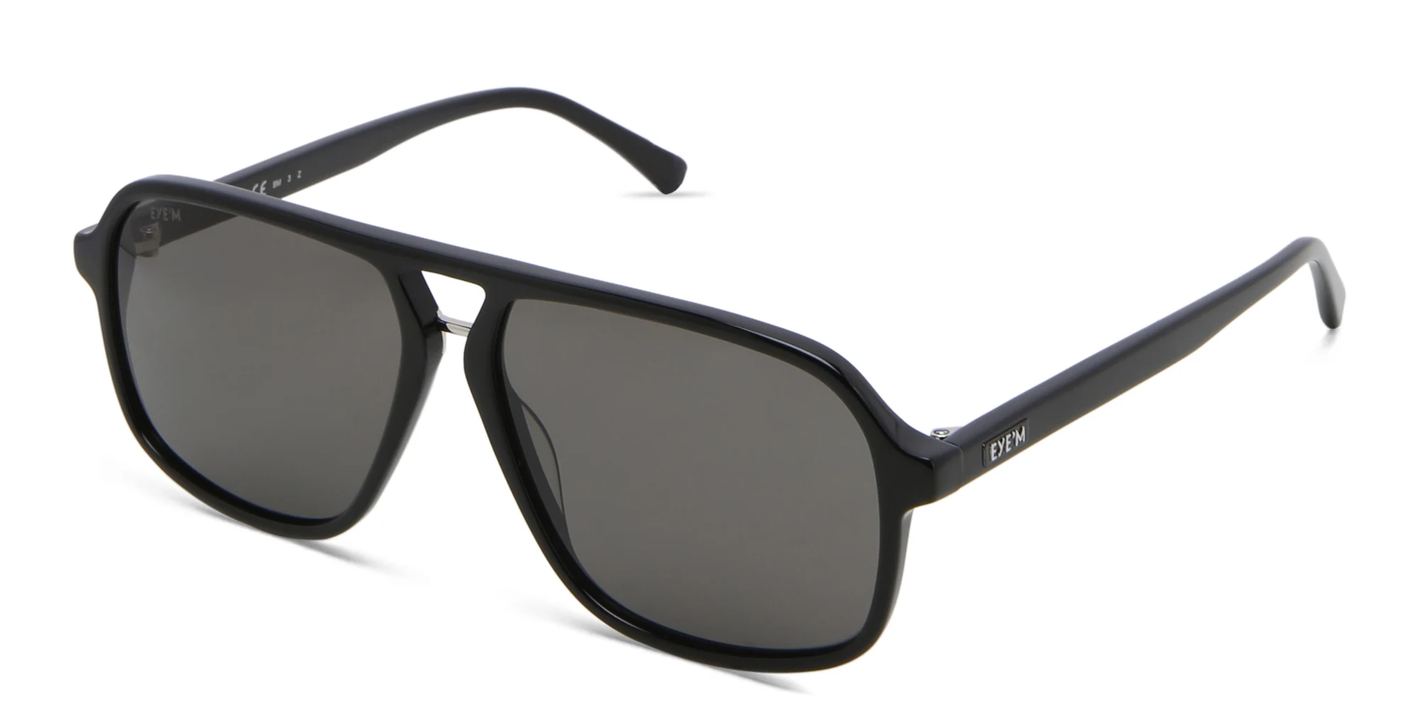 Shop EYE'M Aviator Sunglasses in Black online.