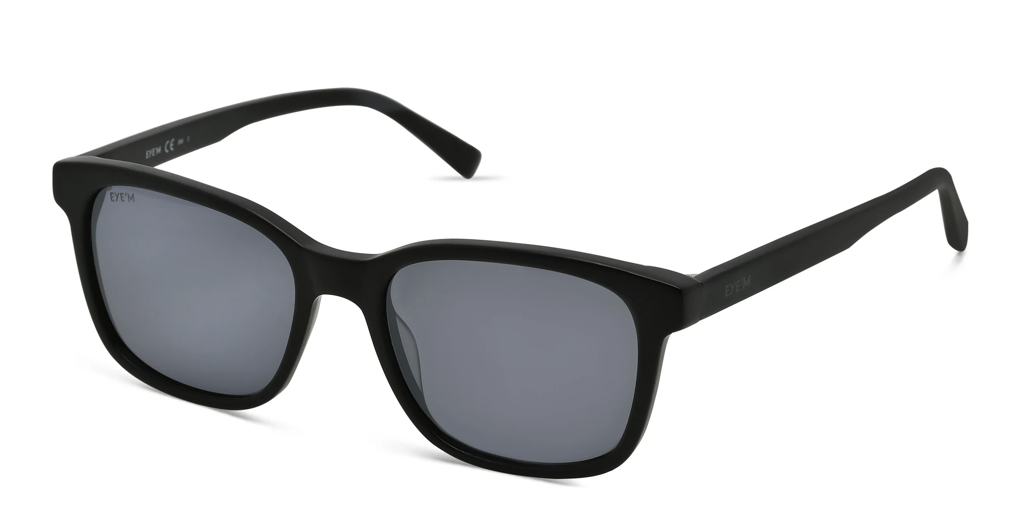 Shop EYE'M Square Sunglasses in Black online.