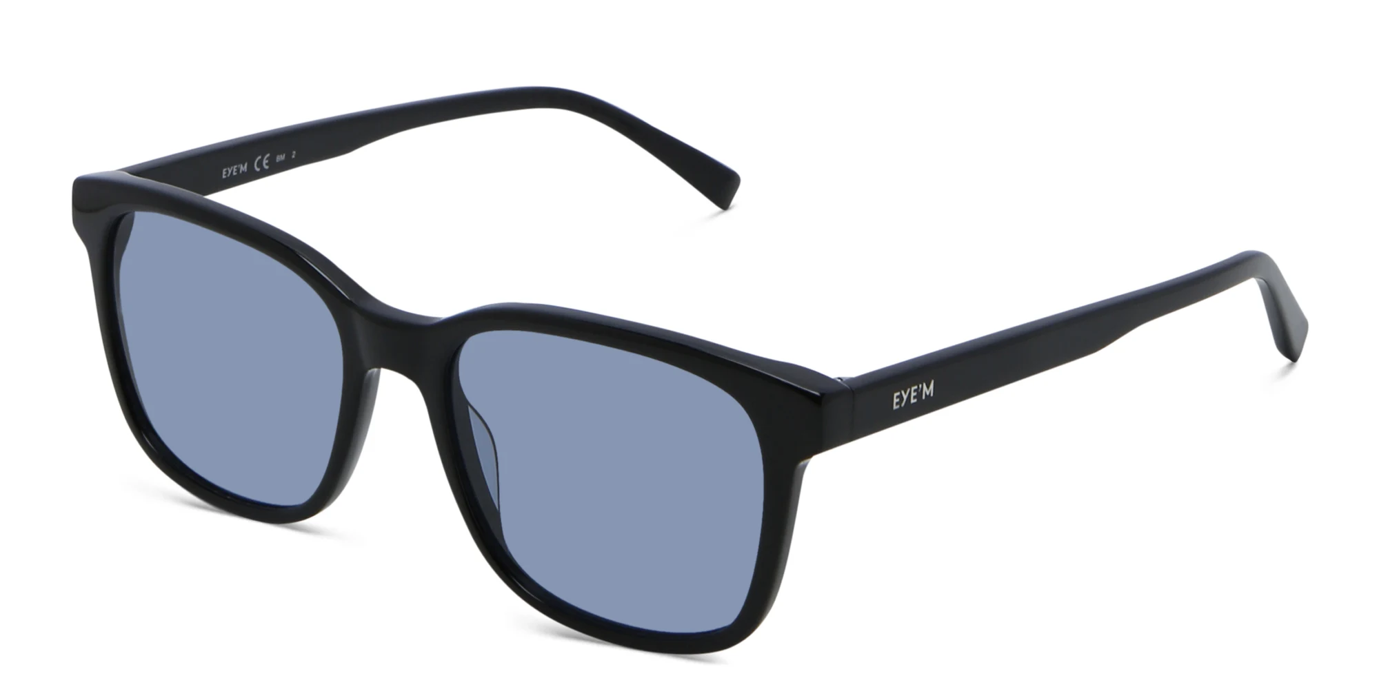 Shop EYE'M Square Sunglasses in Black online.