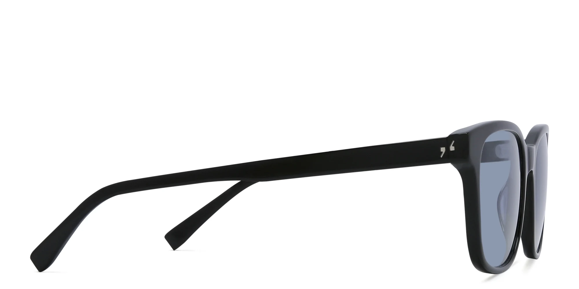 Shop EYE'M Square Sunglasses in Black online.