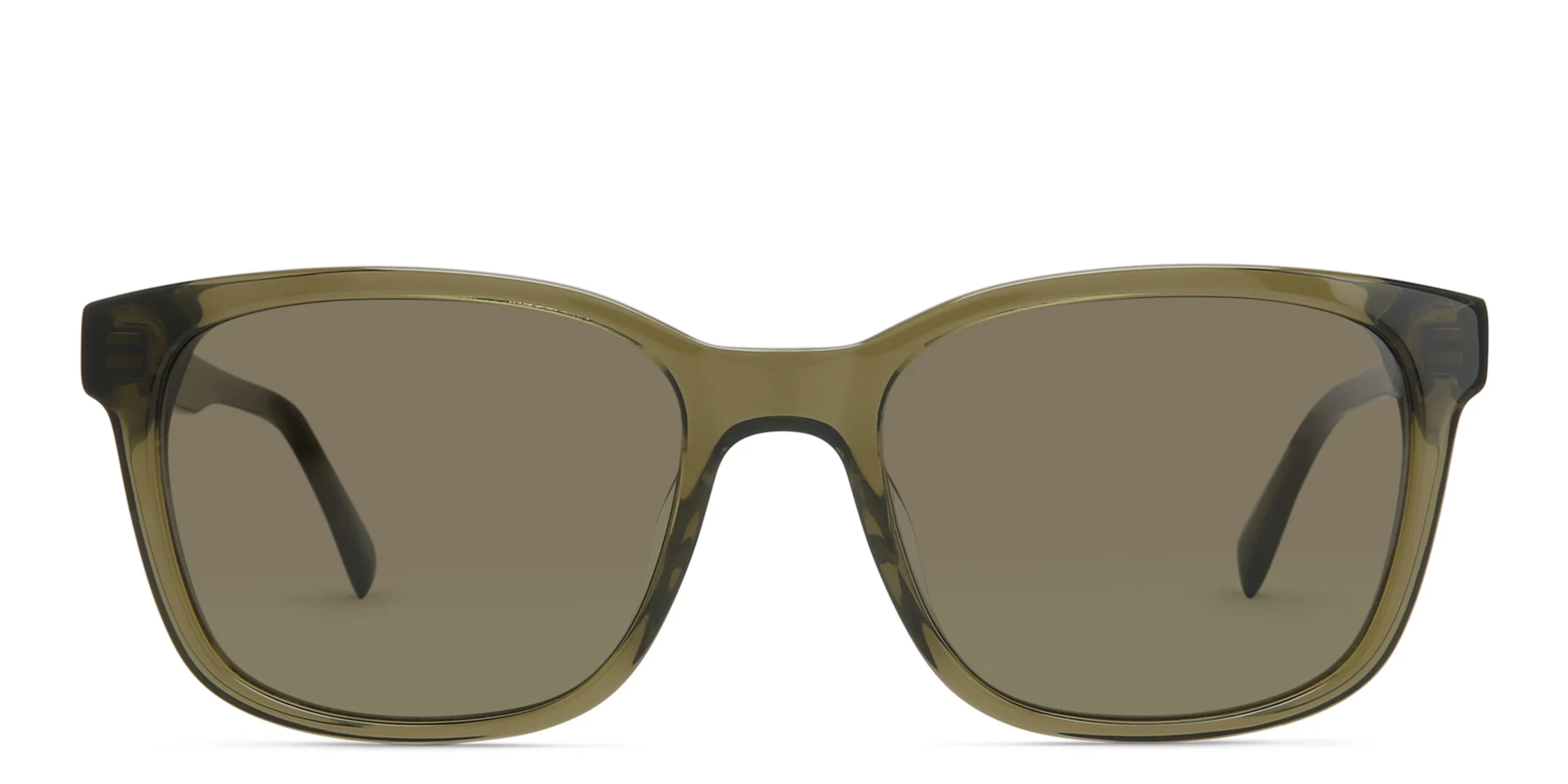 Shop EYE'M Square Sunglasses in Green online.
