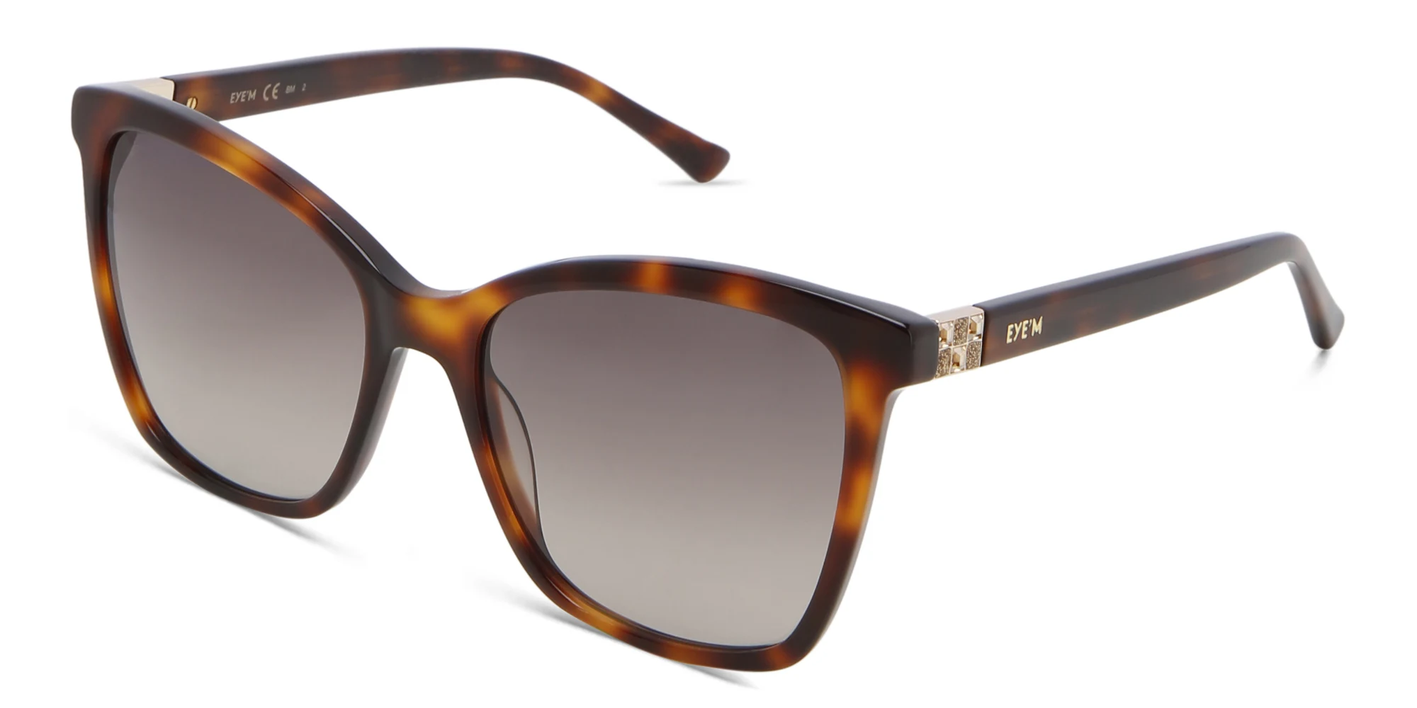 Shop EYE'M Cat Eye Sunglasses in Havana online.