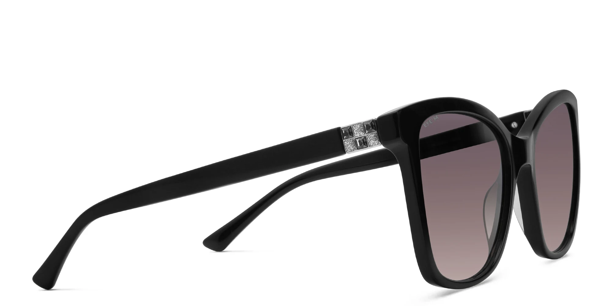 Shop EYE'M Cat Eye Sunglasses in Black online.