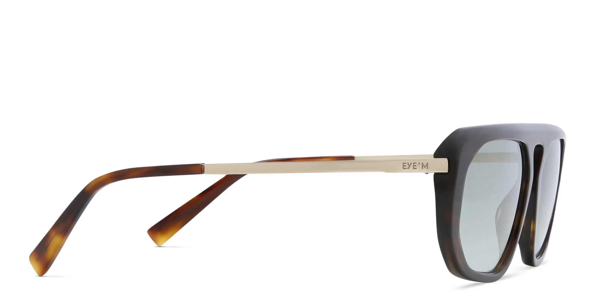 Shop EYE'M Irregular Sunglasses in Havana online.