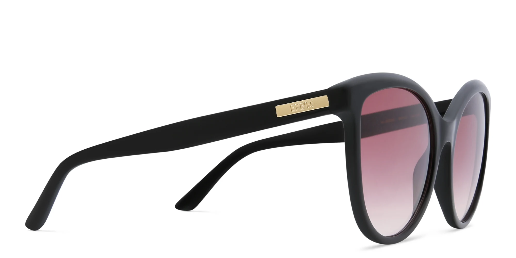 Shop EYE'M Cat Eye Sunglasses in Black online.