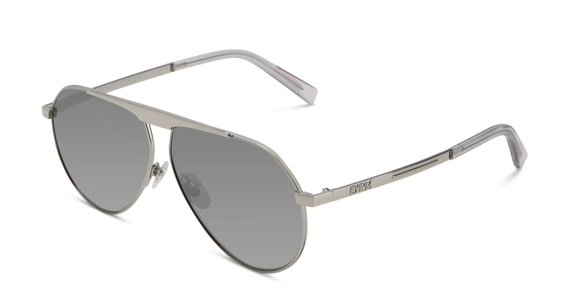 Shop EYE'M Aviator Sunglasses in Silver online.