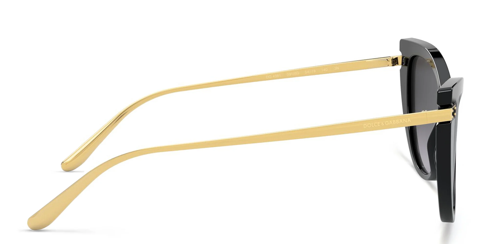 Shop Dolce & Gabbana Cat Eye Sunglasses in Black online.