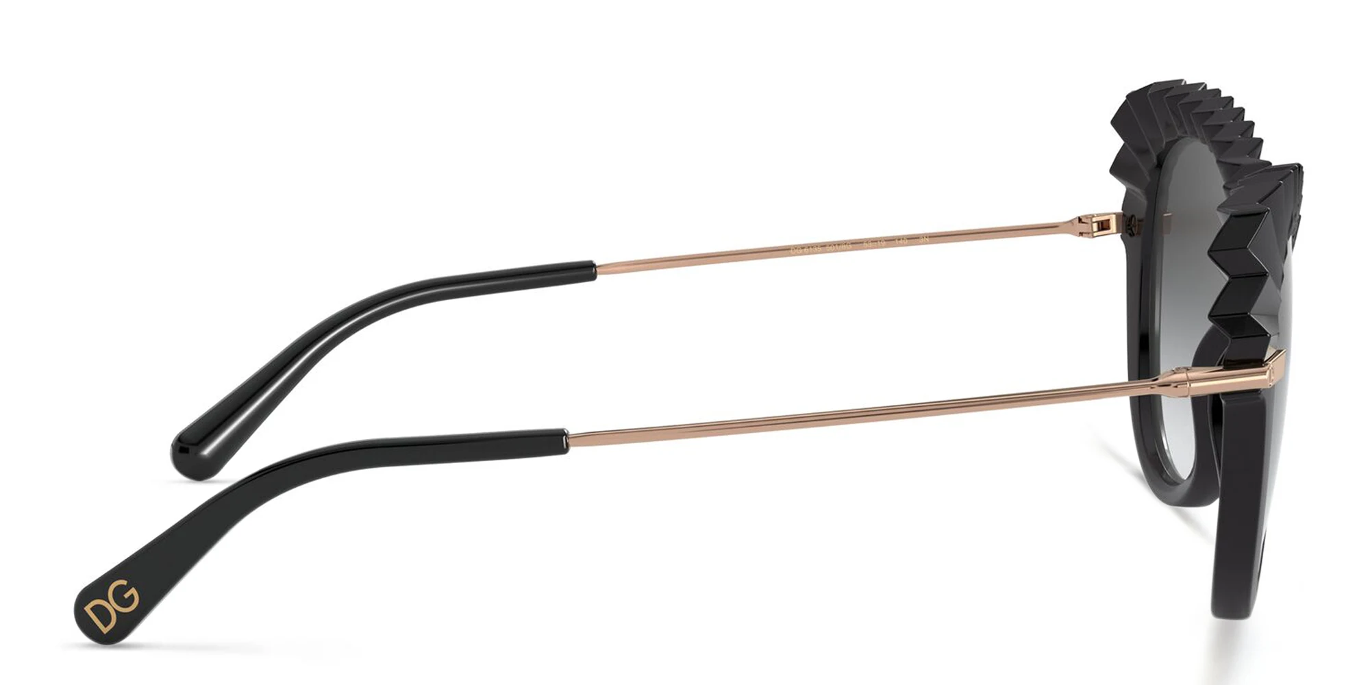 Shop Dolce & Gabbana Cat Eye Sunglasses in Black online.