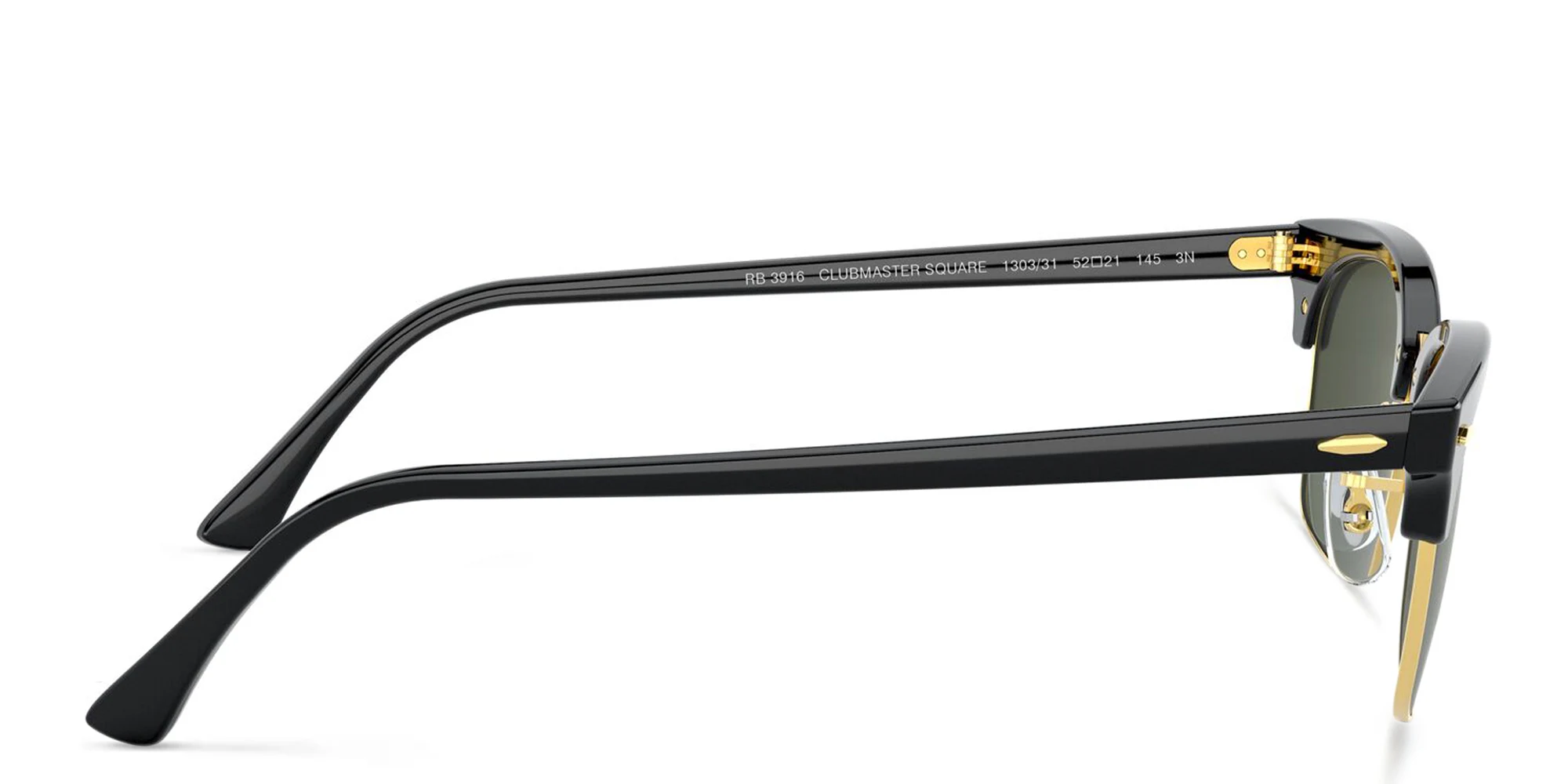 Shop Ray-Ban Rectangle Sunglasses in Black online.