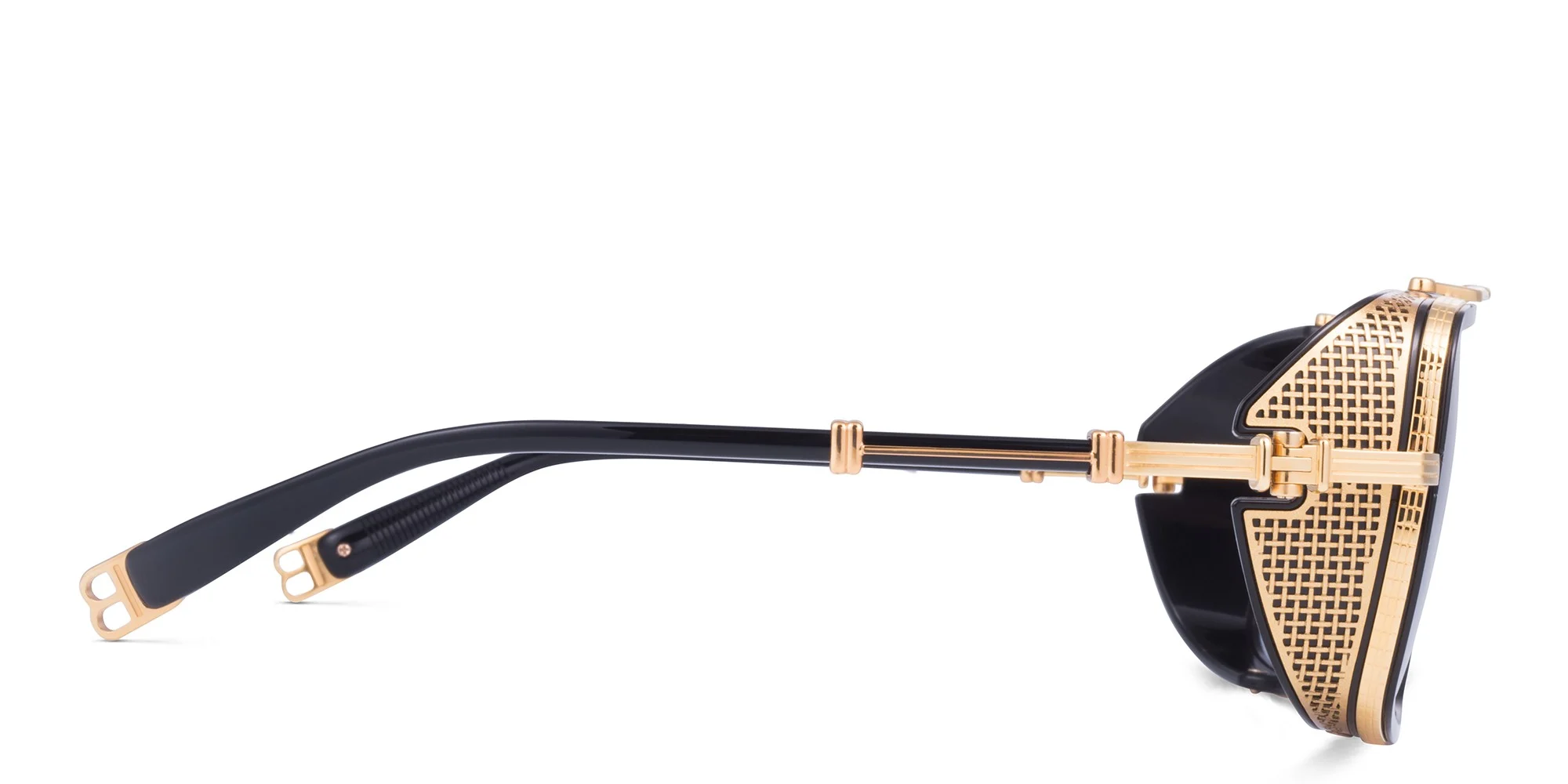 Shop BALMAIN O.R. Unisex Aviator Sunglasses in Gold online.