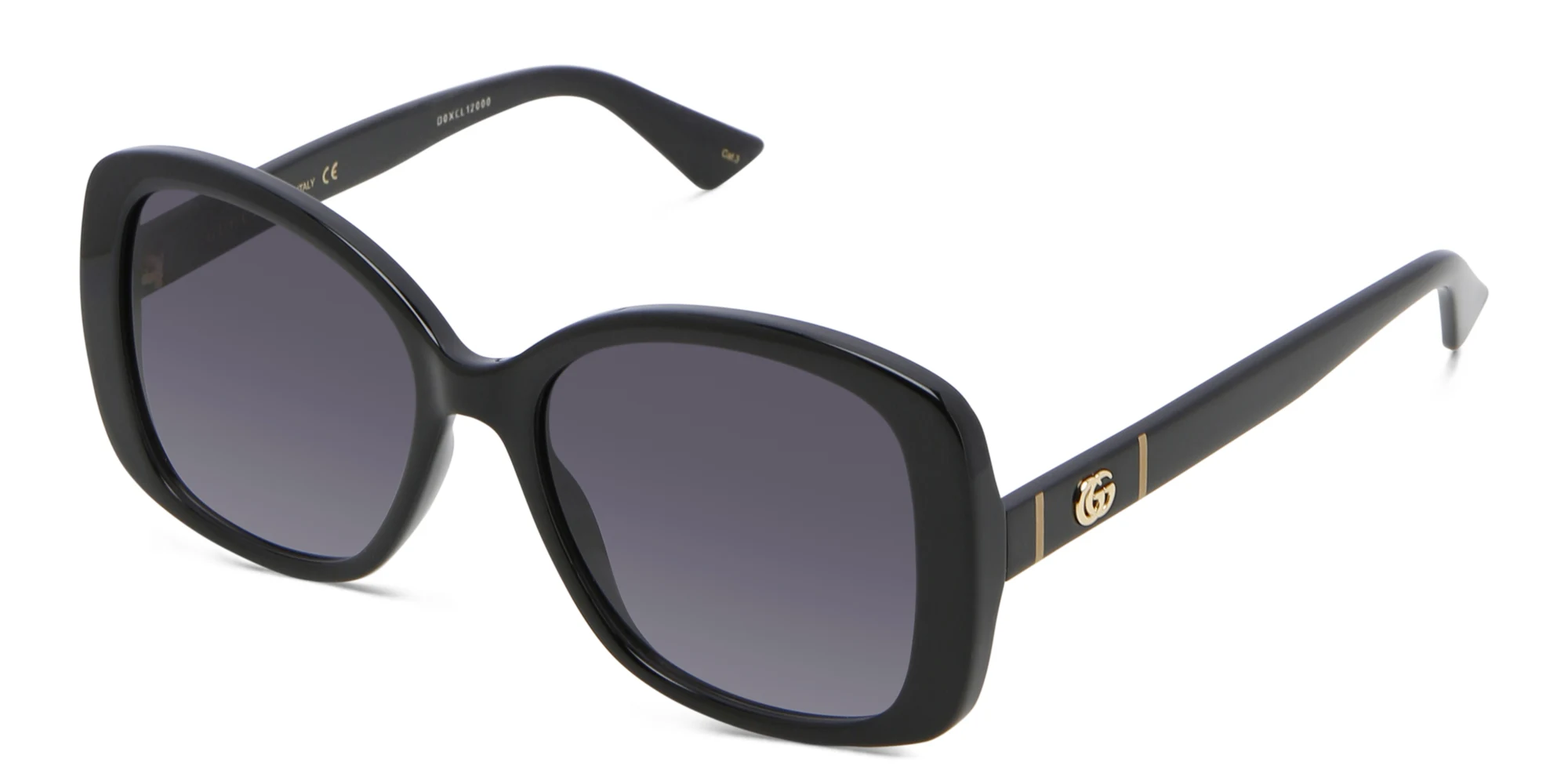 Shop GUCCI Cat-Eye Sunglasses in Black online.