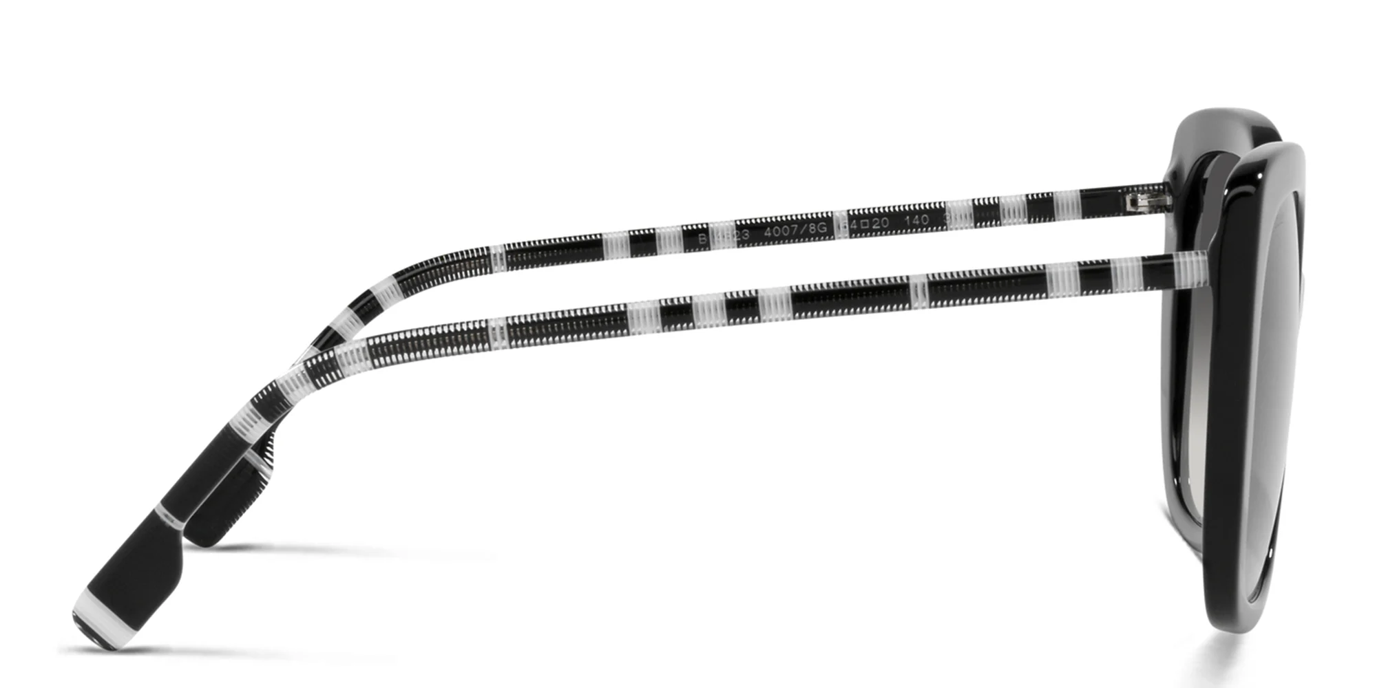 تسوق نظارات شمسية مربّعة كبيرة بربري بلون Black أونلاين.