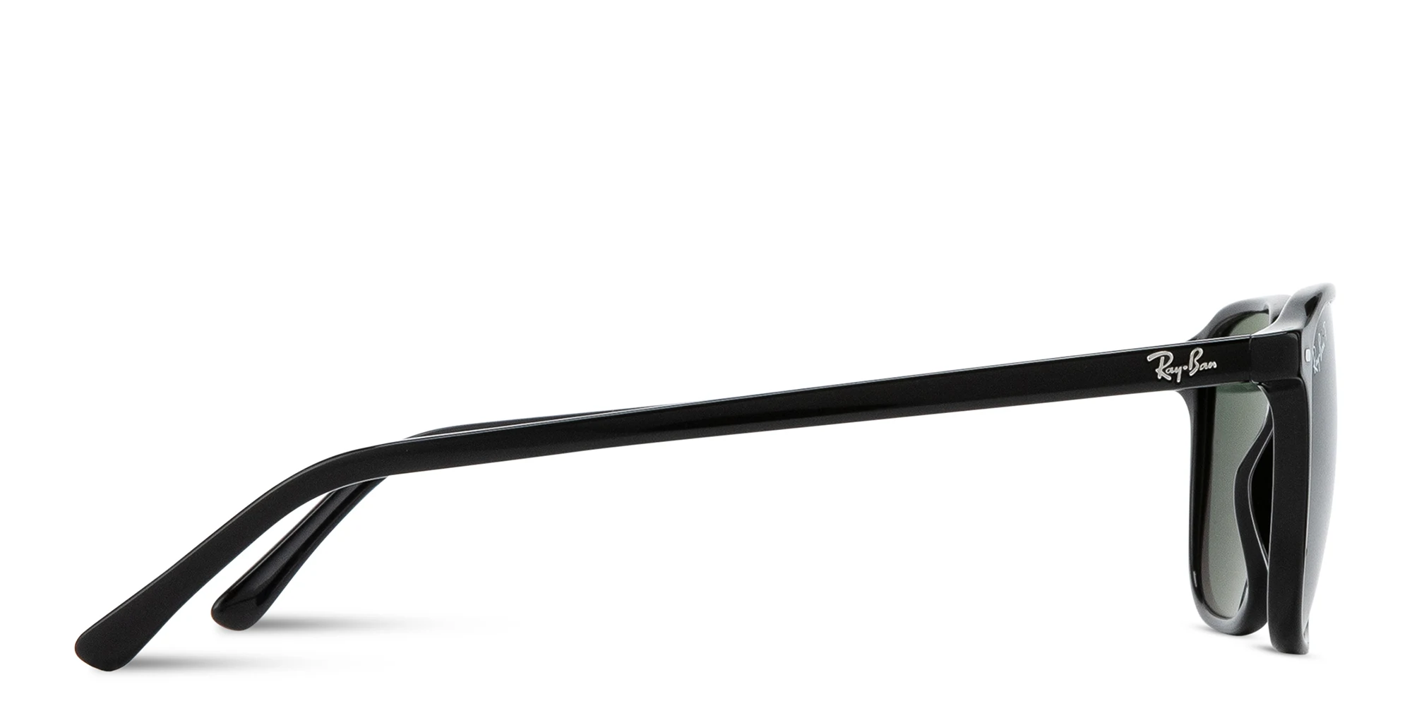 Shop Ray-Ban Leonard Unisex Square Sunglasses in Black online.