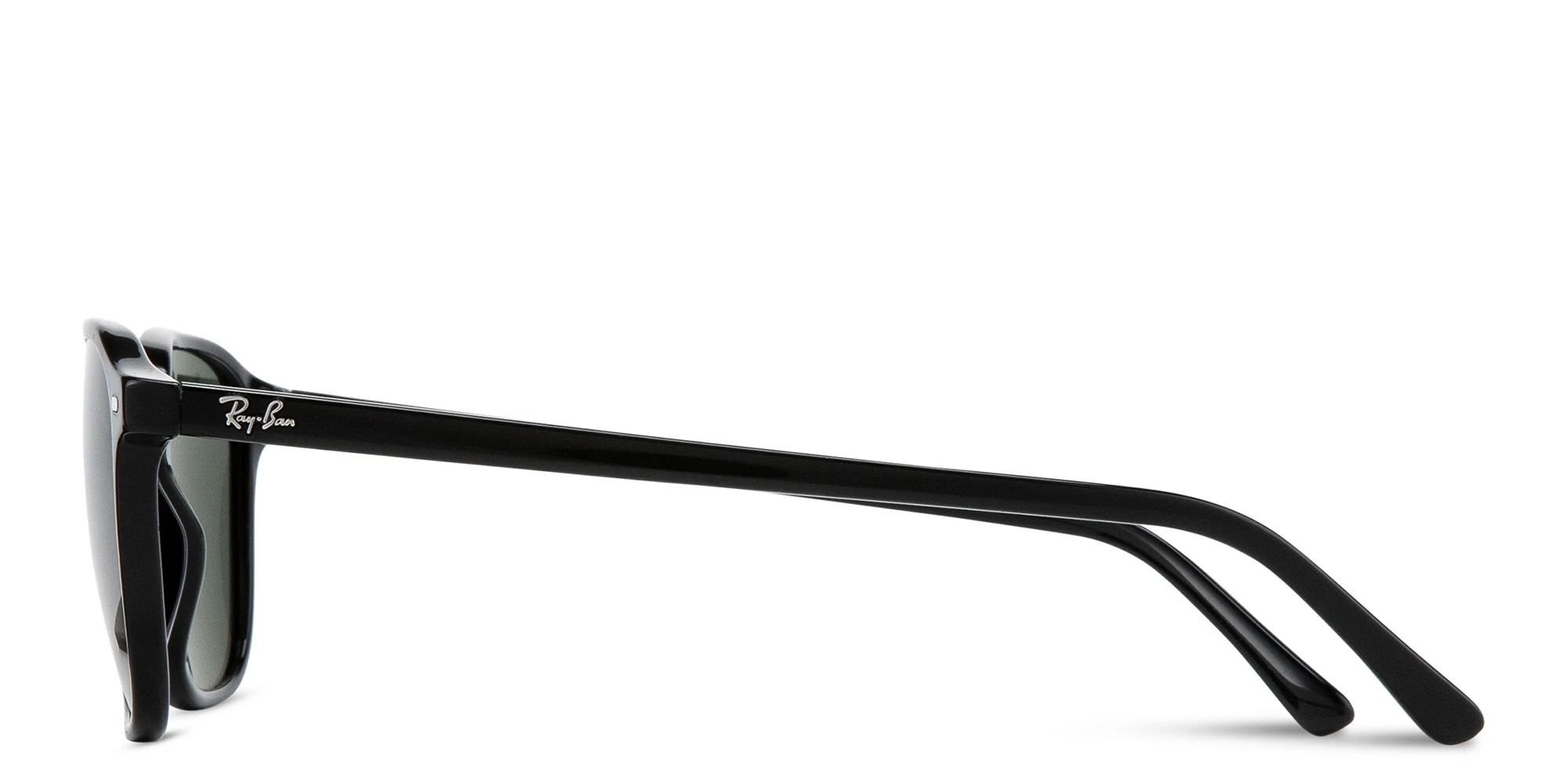 Shop Ray-Ban Leonard Unisex Square Sunglasses in Black online.