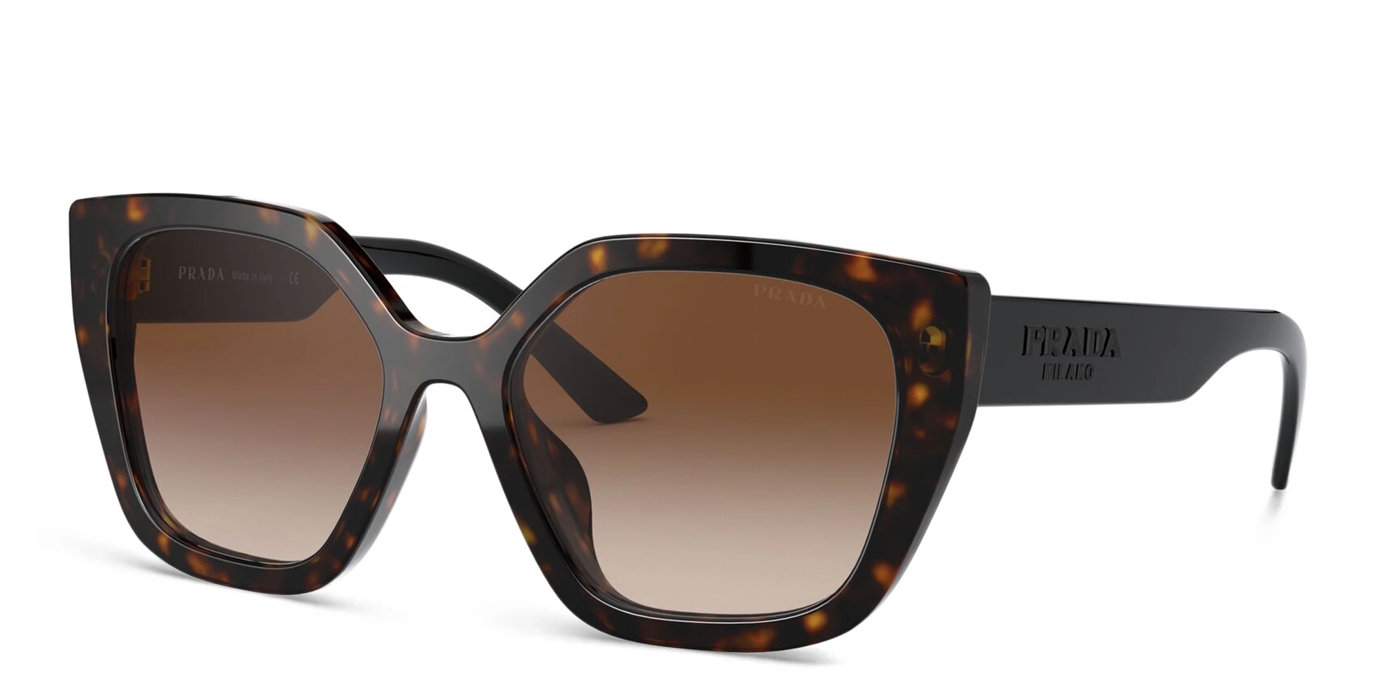 Shop PRADA Cat Eye Sunglasses in Havana online.