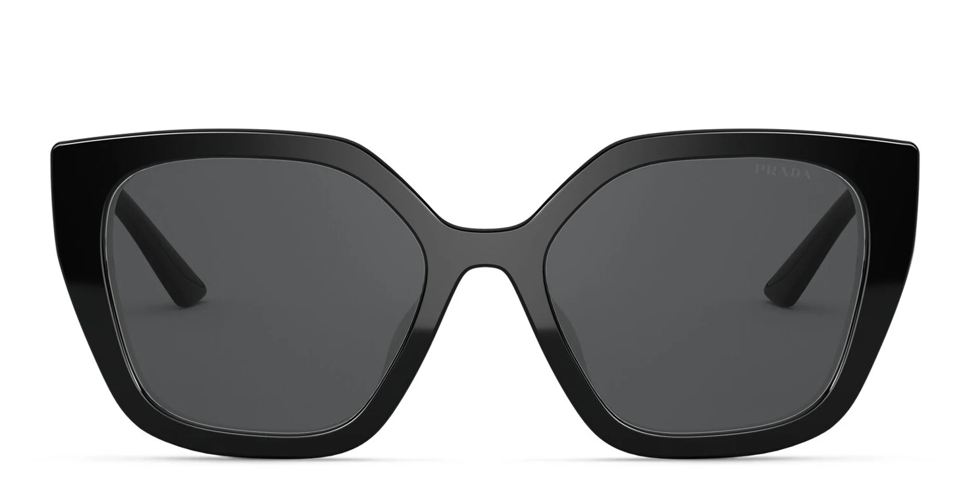 Shop PRADA Cat Eye Sunglasses in Black online.