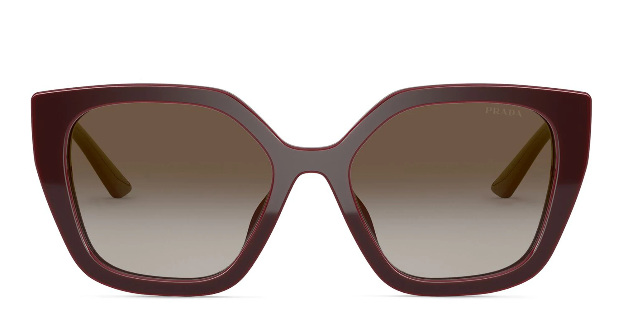 Shop PRADA Cat Eye Sunglasses in Bordeaux online.