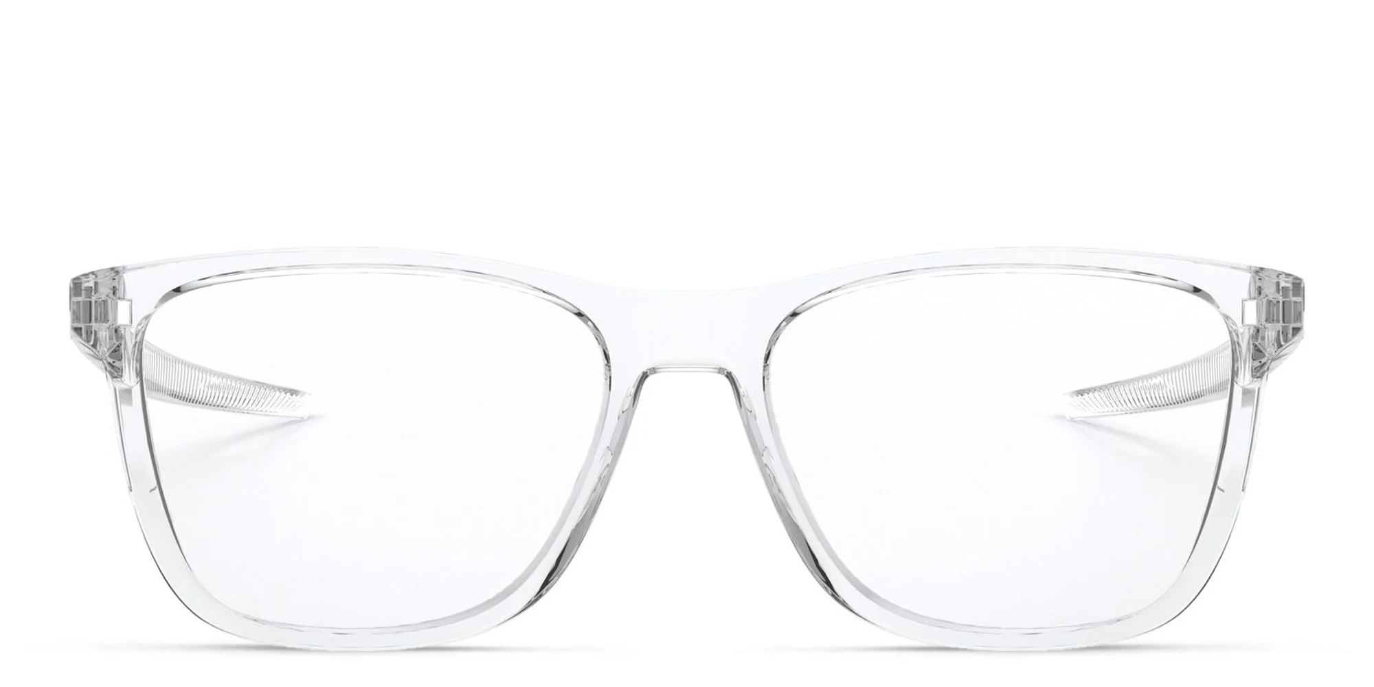 Shop Oakley Centerboard Wide Square Eyeglasses in Polished Clear online.