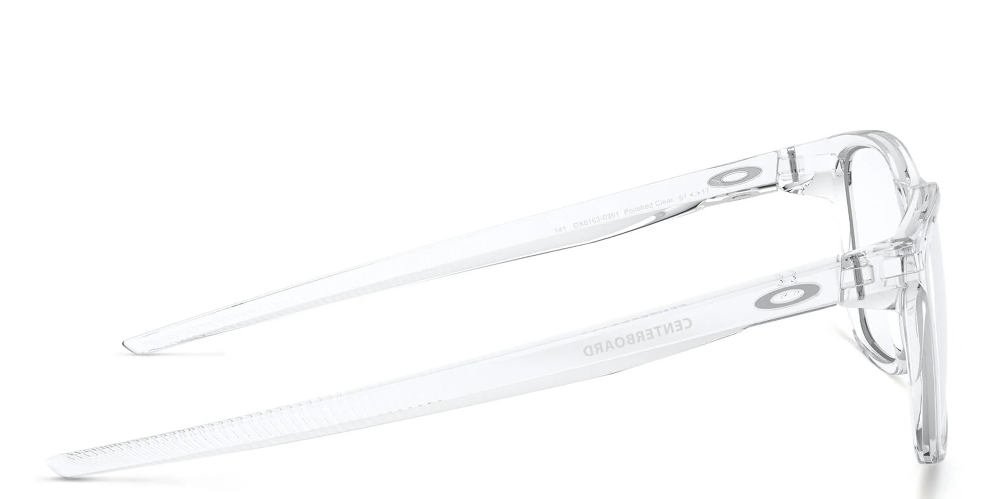 Shop Oakley Centerboard Wide Square Eyeglasses in Polished Clear online.