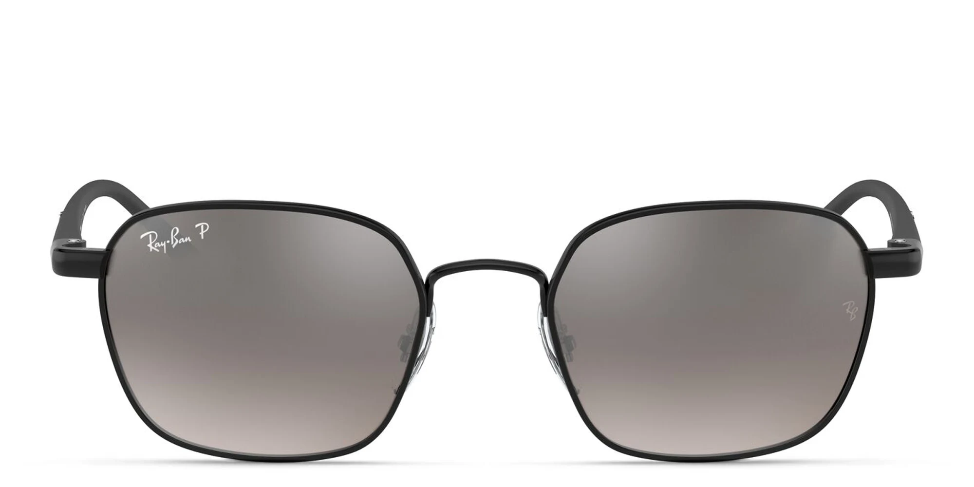 Shop Ray-Ban Square Sunglasses in Black online.