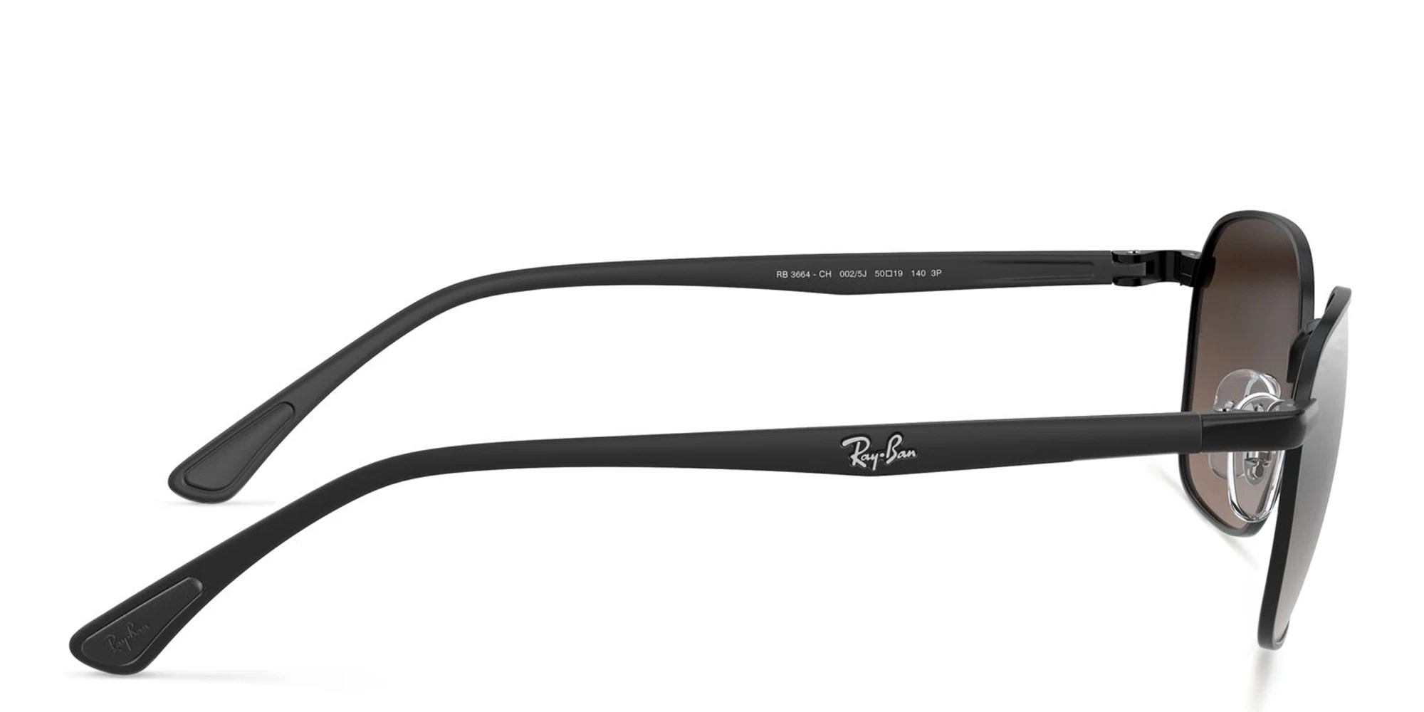 Shop Ray-Ban Square Sunglasses in Black online.