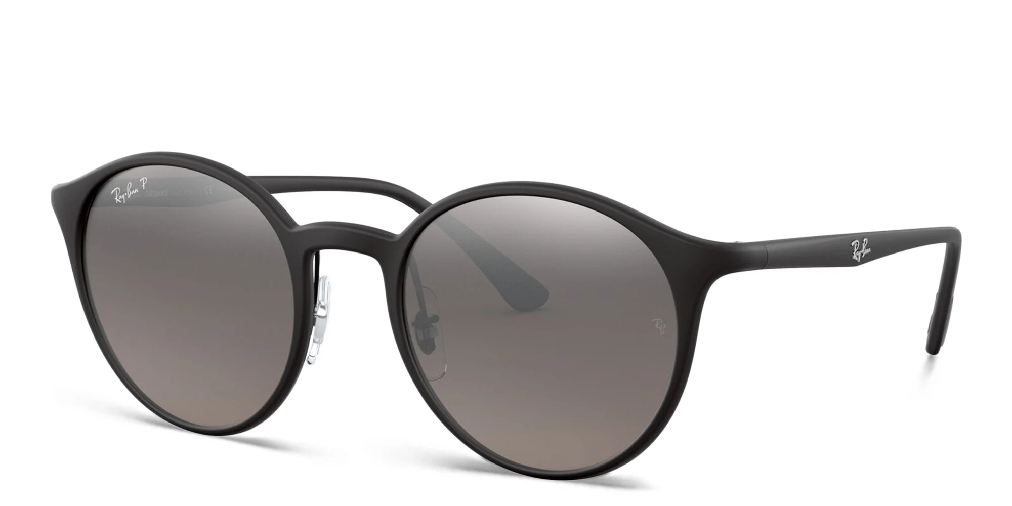 Shop Ray-Ban Unisex Round Sunglasses in Black online.