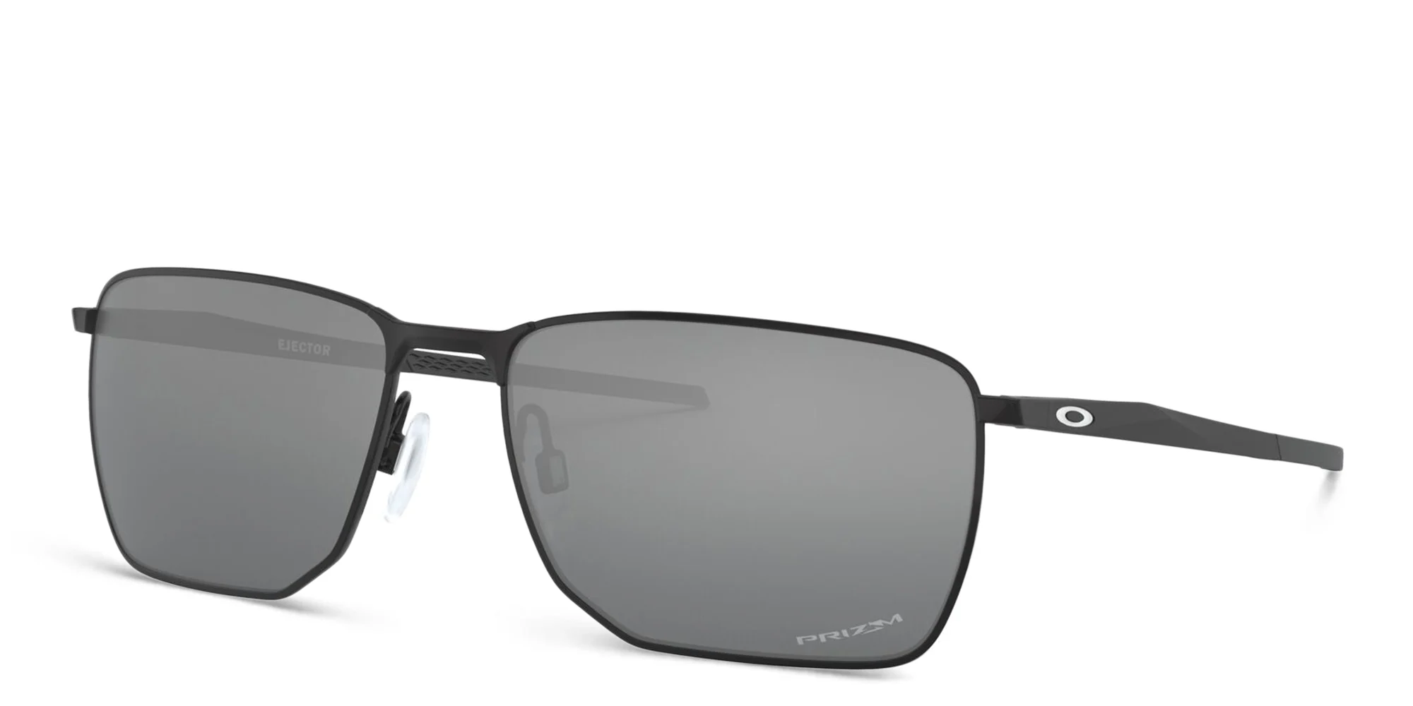 Shop Oakley Ejector Rectangle Sunglasses in Satin Black online.