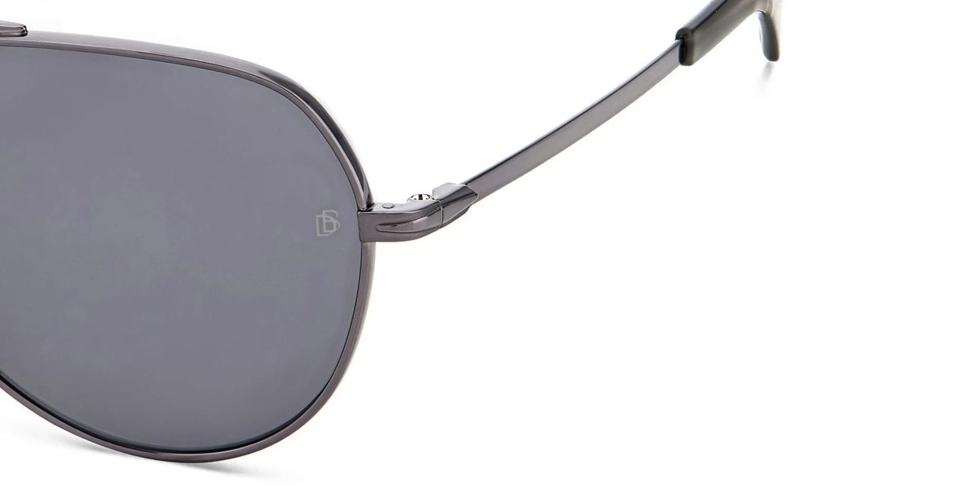 Shop DAVID BECKHAM Wide Aviator Sunglasses in Dark Ruthenium online.