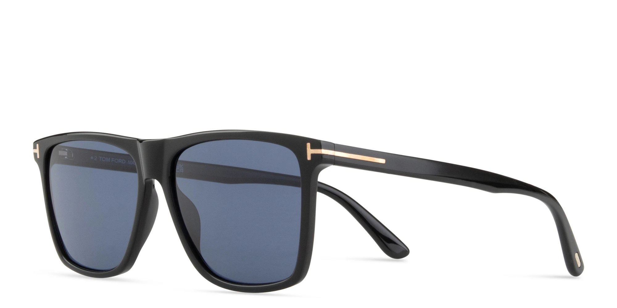 Shop TOM FORD Fletcher Square Sunglasses in Black online.