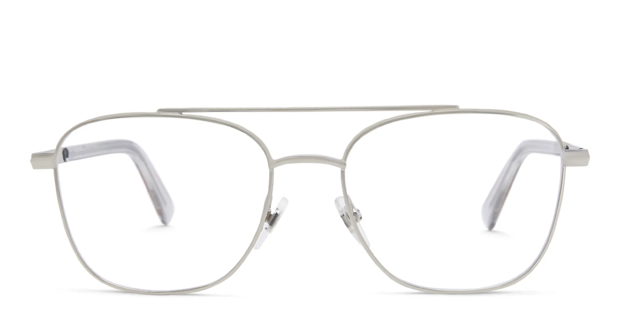Shop EYE'M Square Eyeglasses in Silver online.