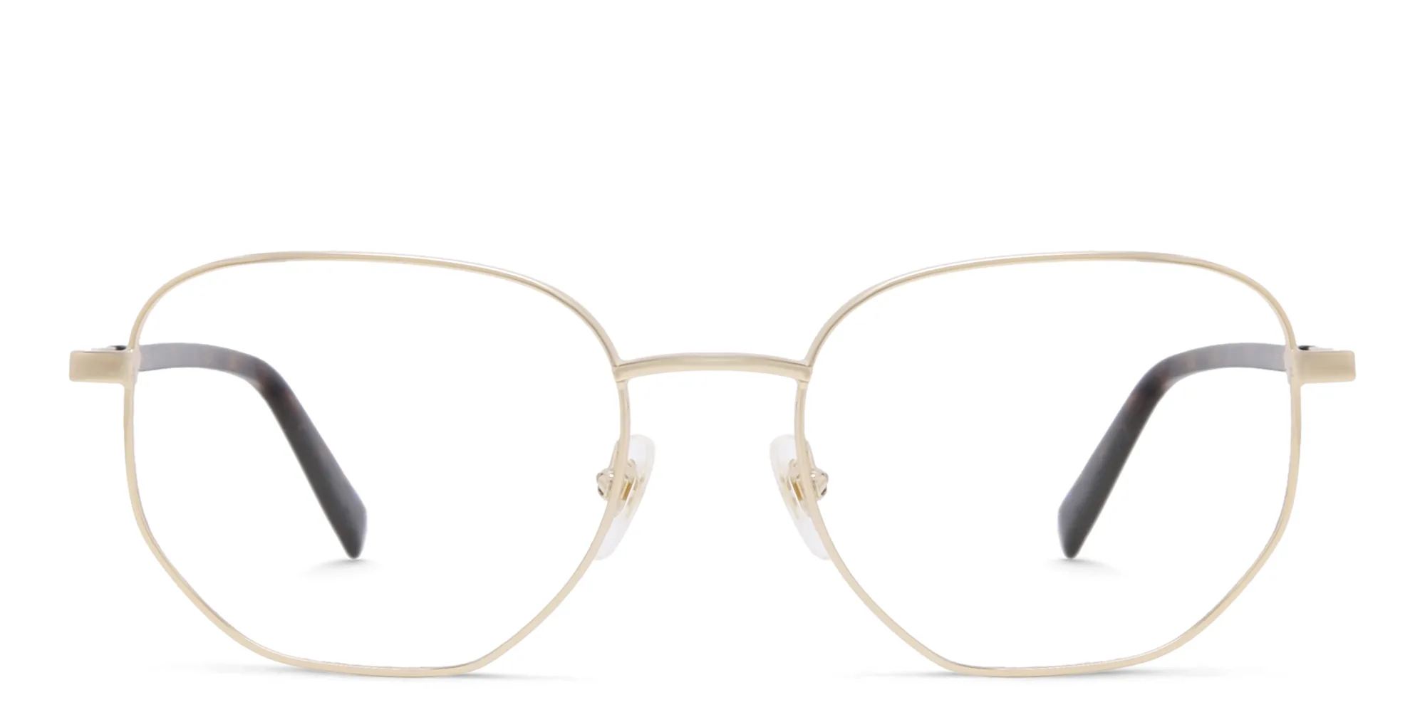 Shop EYE'M Irregular Eyeglasses in Gold online.