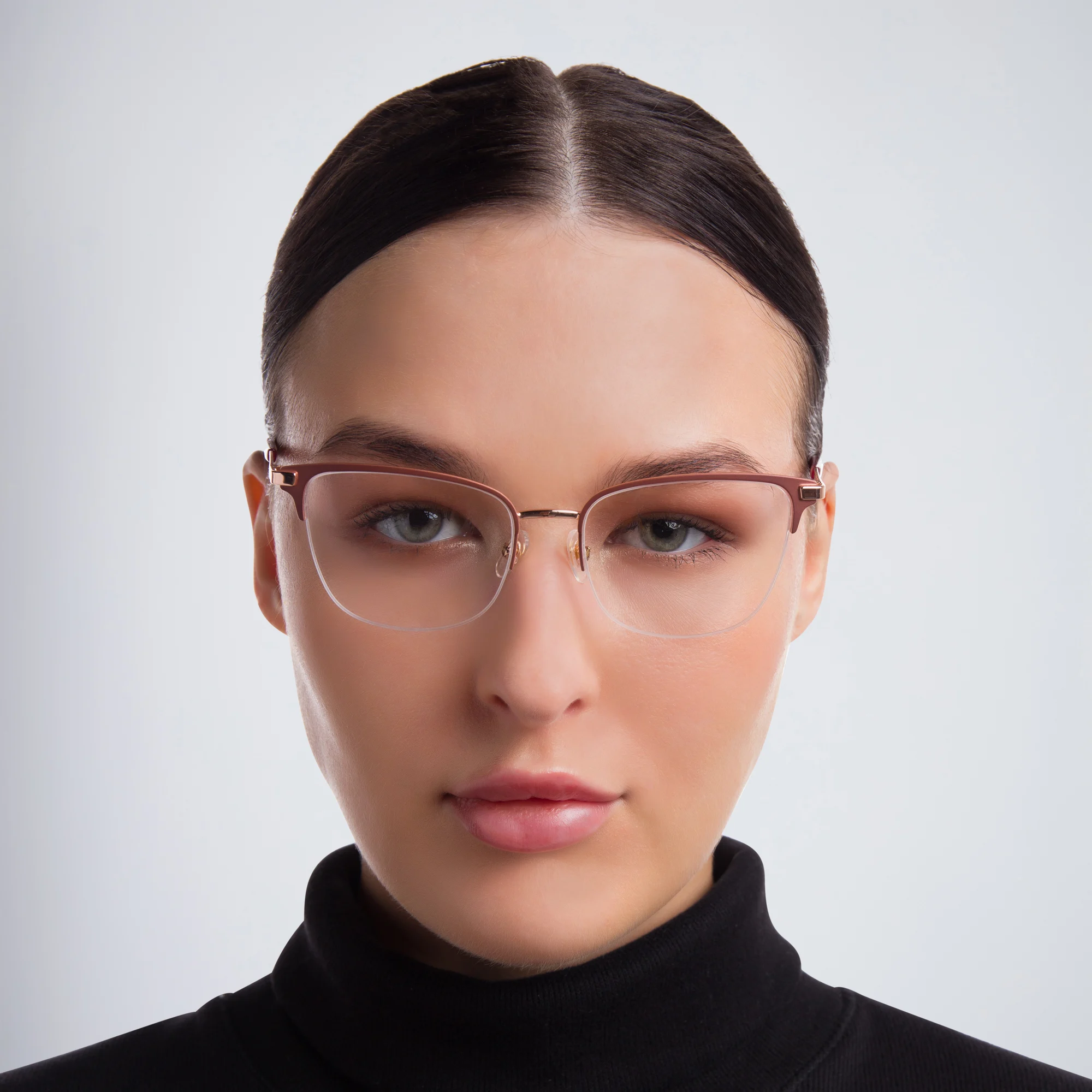 تسوق نظارة طبية بإطار كات آي نصف إطار EYE'M بلون أحمر أونلاين.
