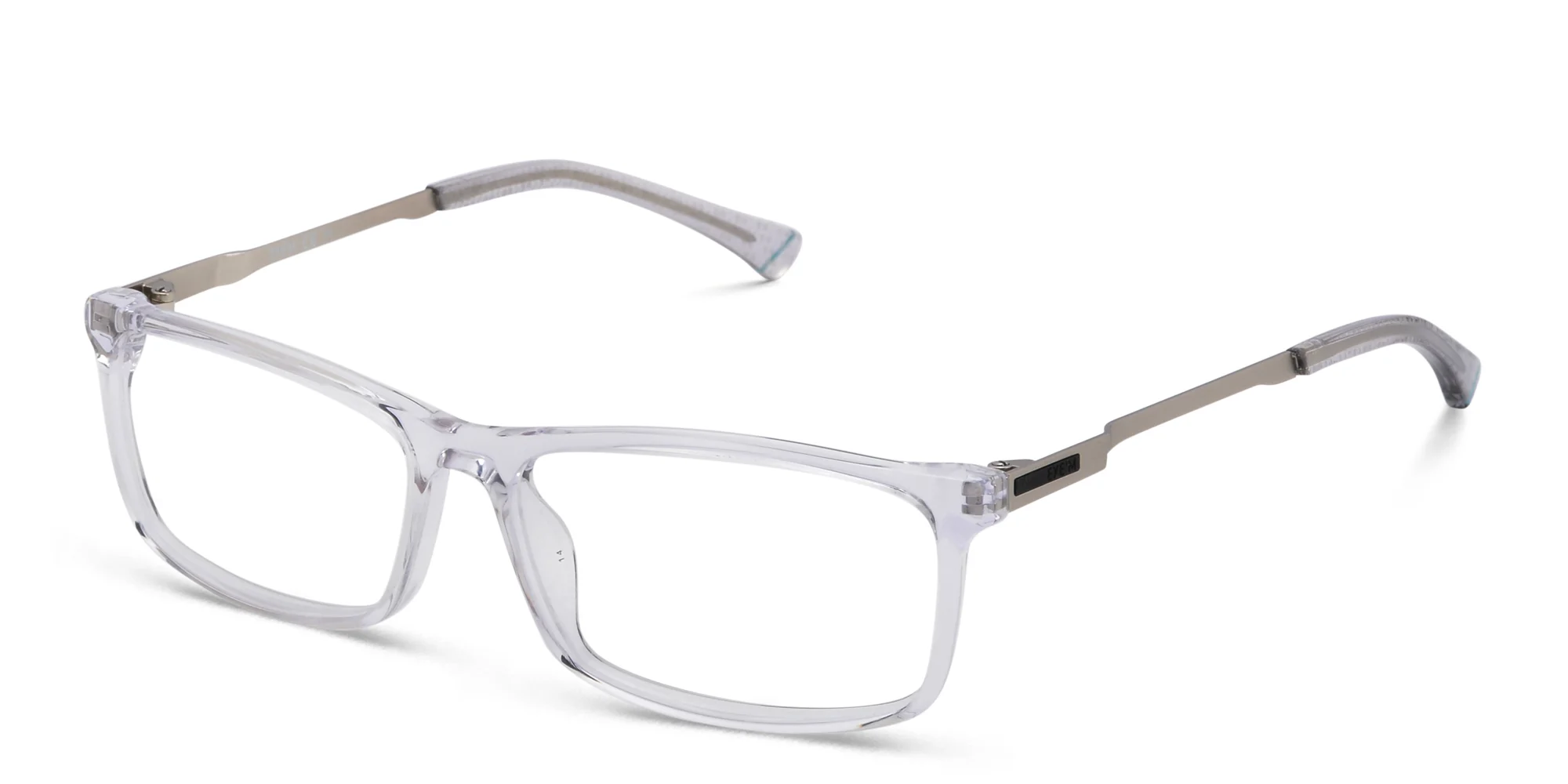Shop EYE'M Wide Rectangle Eyeglasses in Clear online.