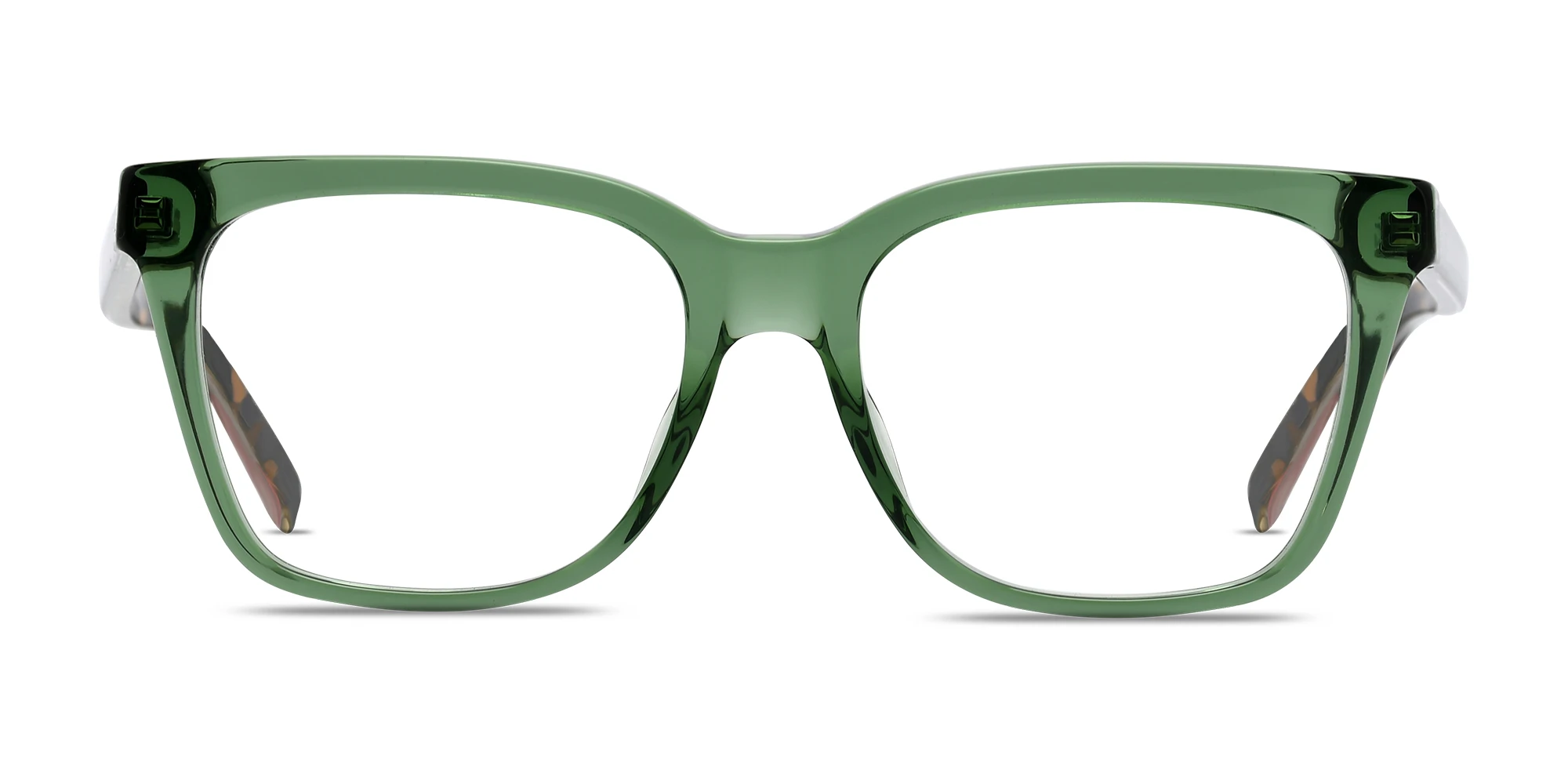 Shop EYE'M Rectangle Eyeglasses in Green online.
