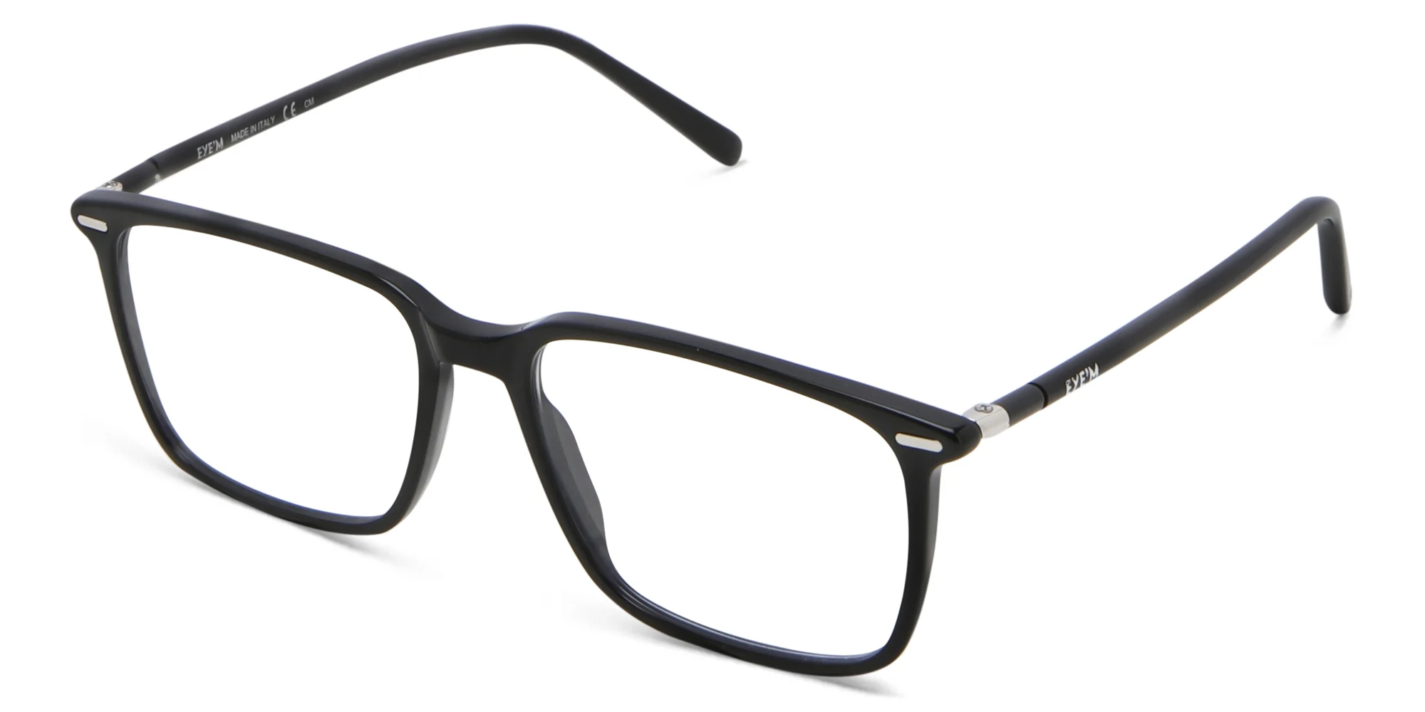 Shop EYE'M Rectangle Eyeglasses in Black online.