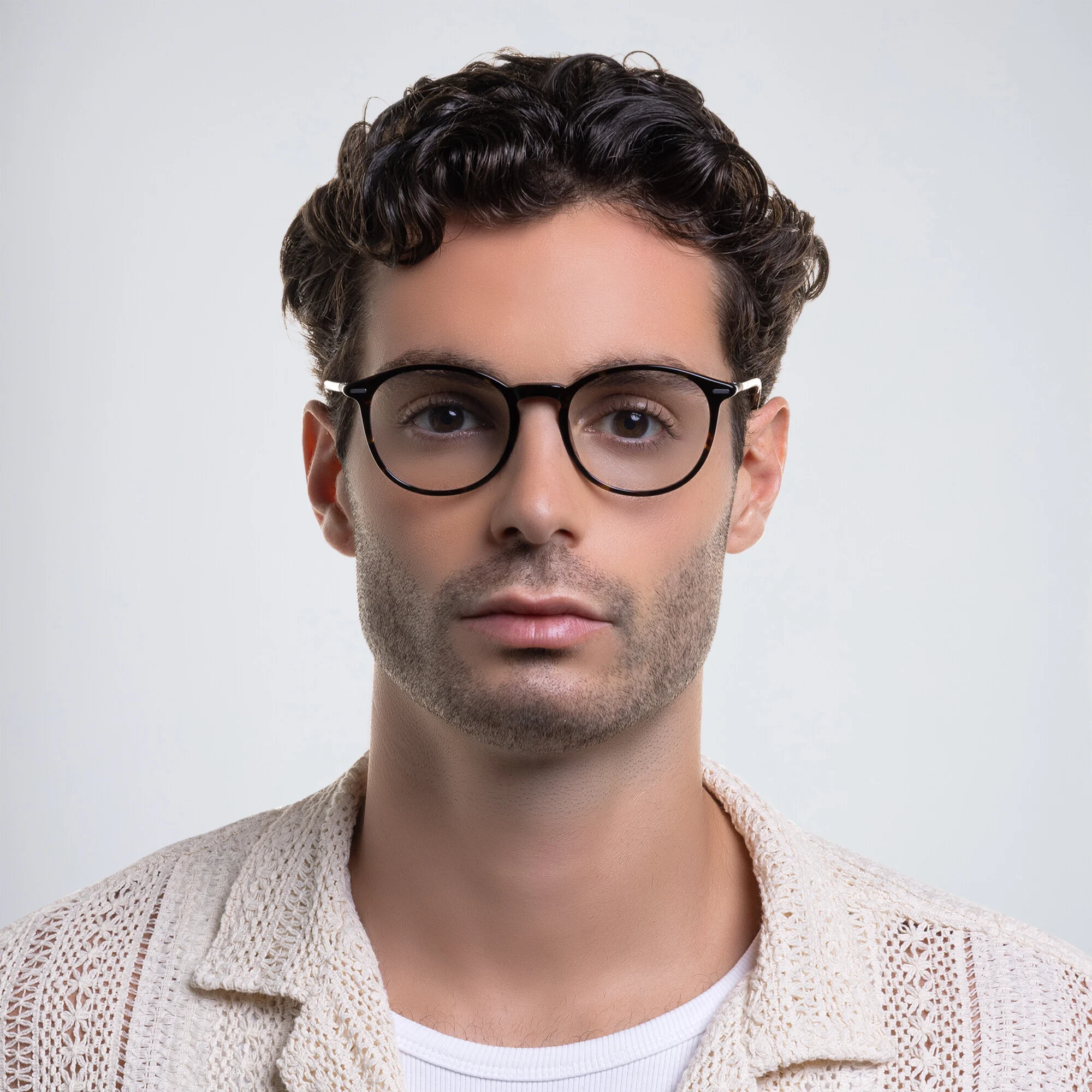 Shop EYE'M Round Eyeglasses in Havana online.