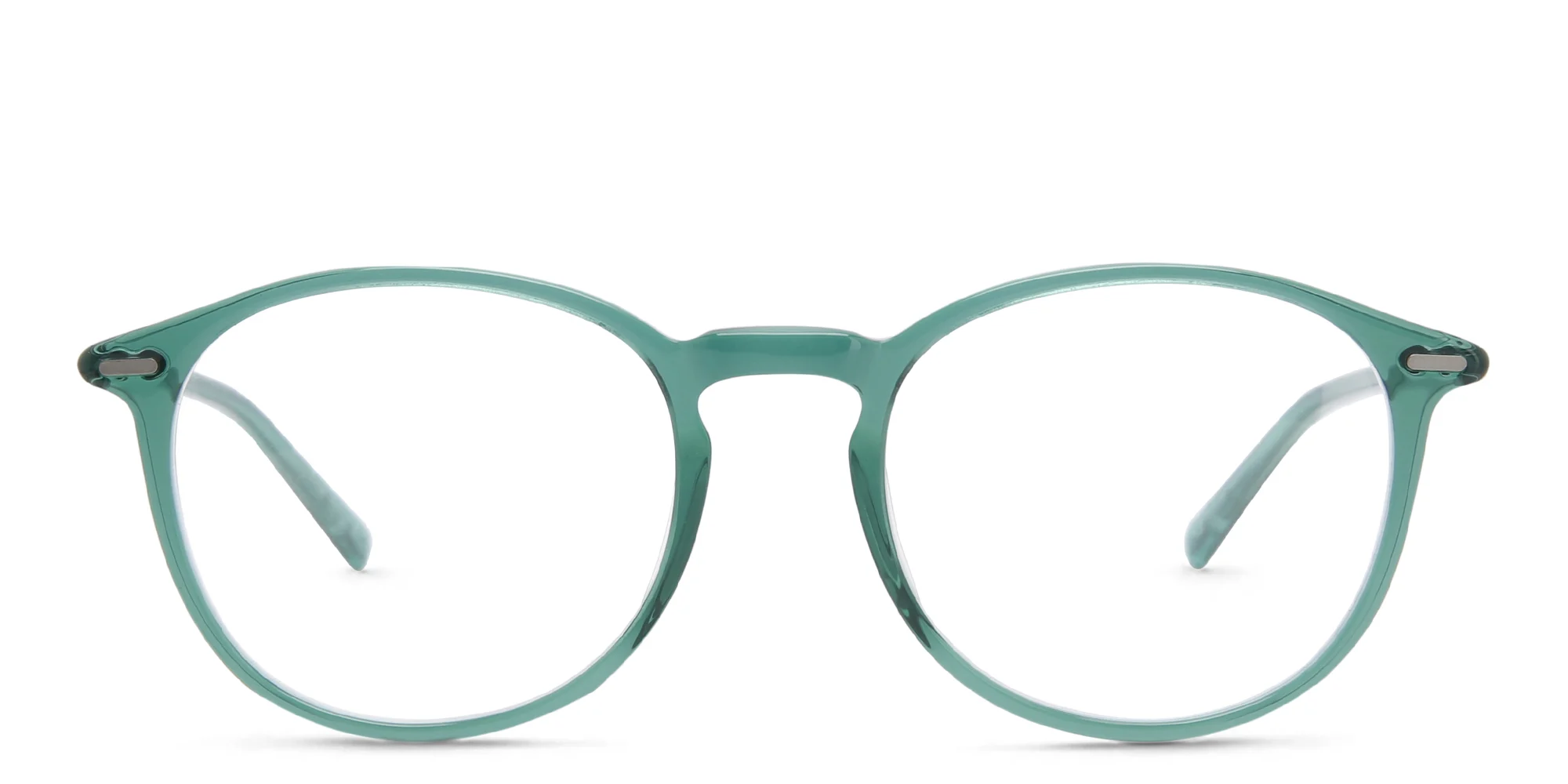 Shop EYE'M Round Eyeglasses in Green online.