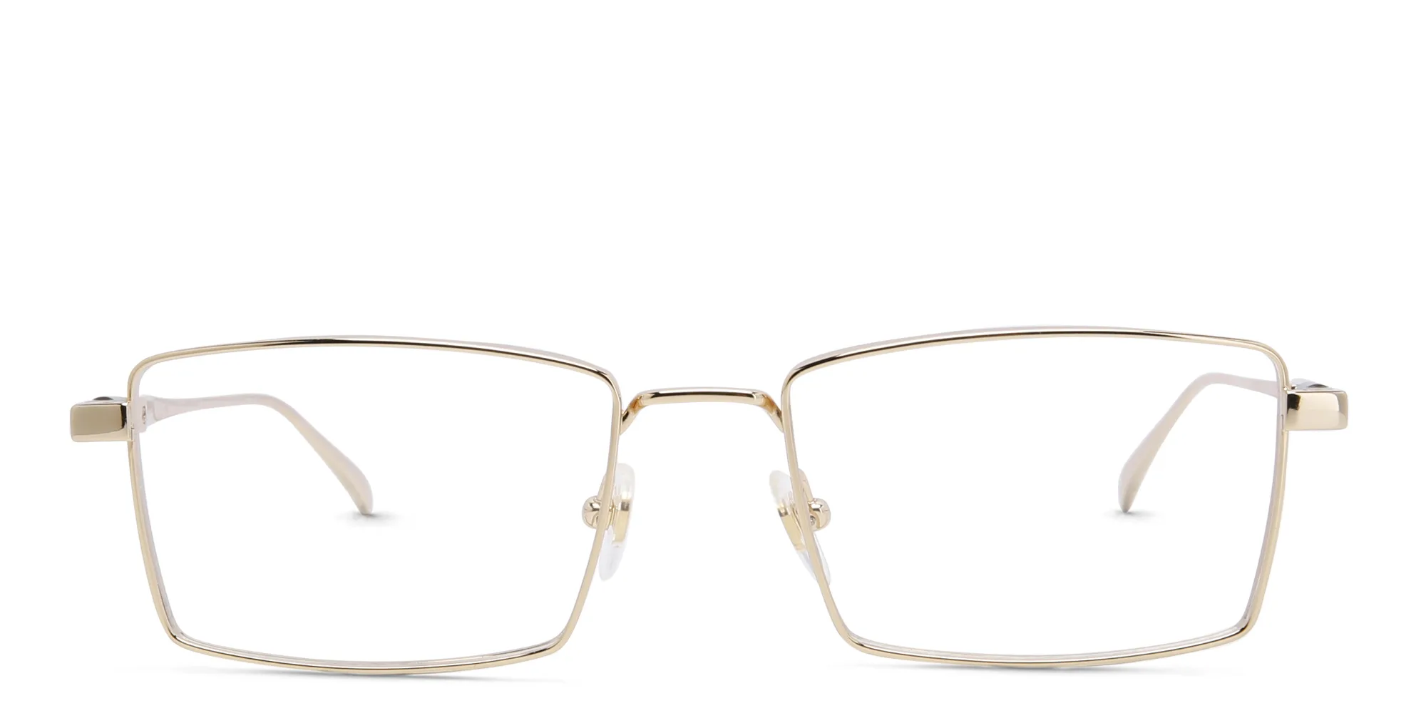 Shop EYE'M Rectangle Eyeglasses in Gold online.