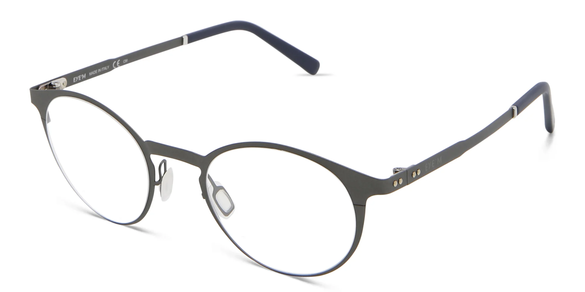 Shop EYE'M Round Eyeglasses in Gunmetal online.