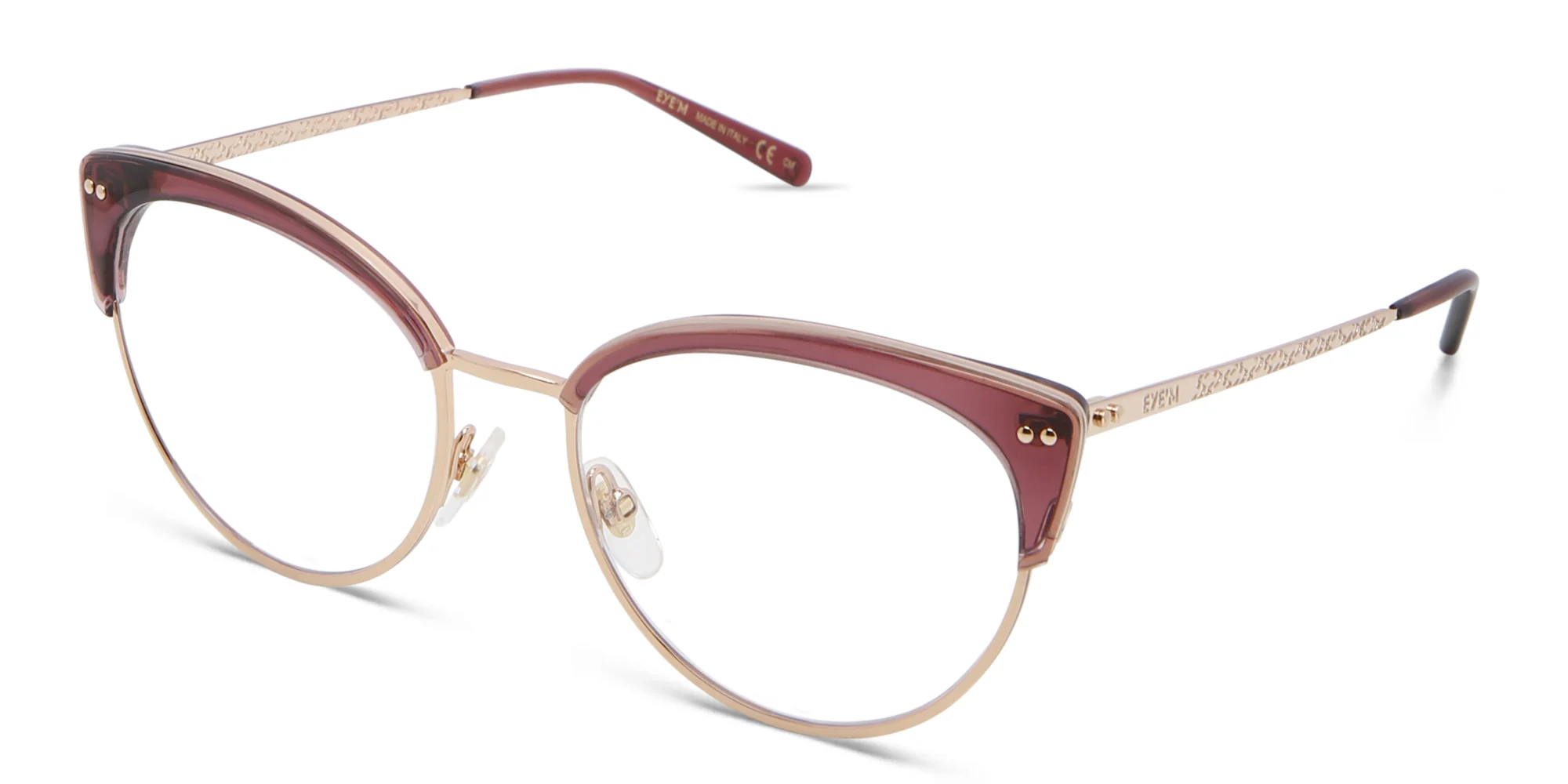Shop EYE'M Cat Eye Eyeglasses in Purple online.