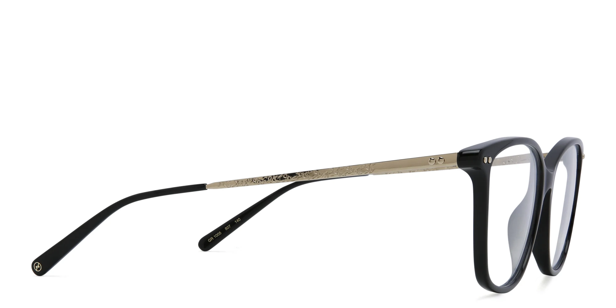 Shop EYE'M Square Eyeglasses in Black online.