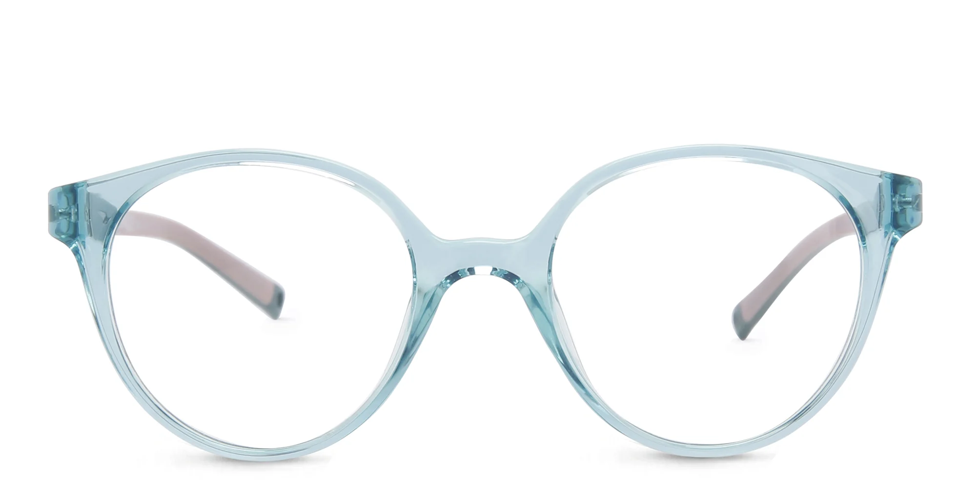 Shop EYE'M Kids Round Eyeglasses in Blue online.