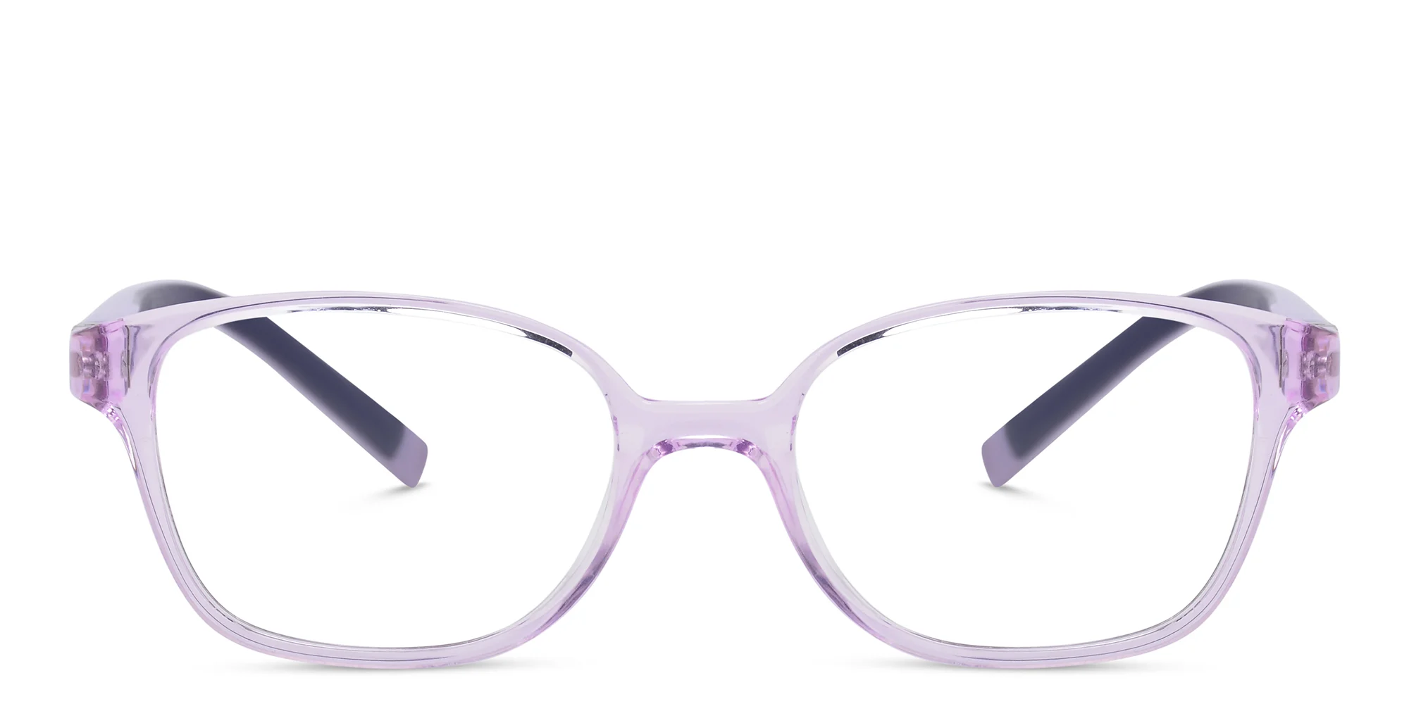 Shop EYE'M Kids Rectangle Eyeglasses in Purple online.
